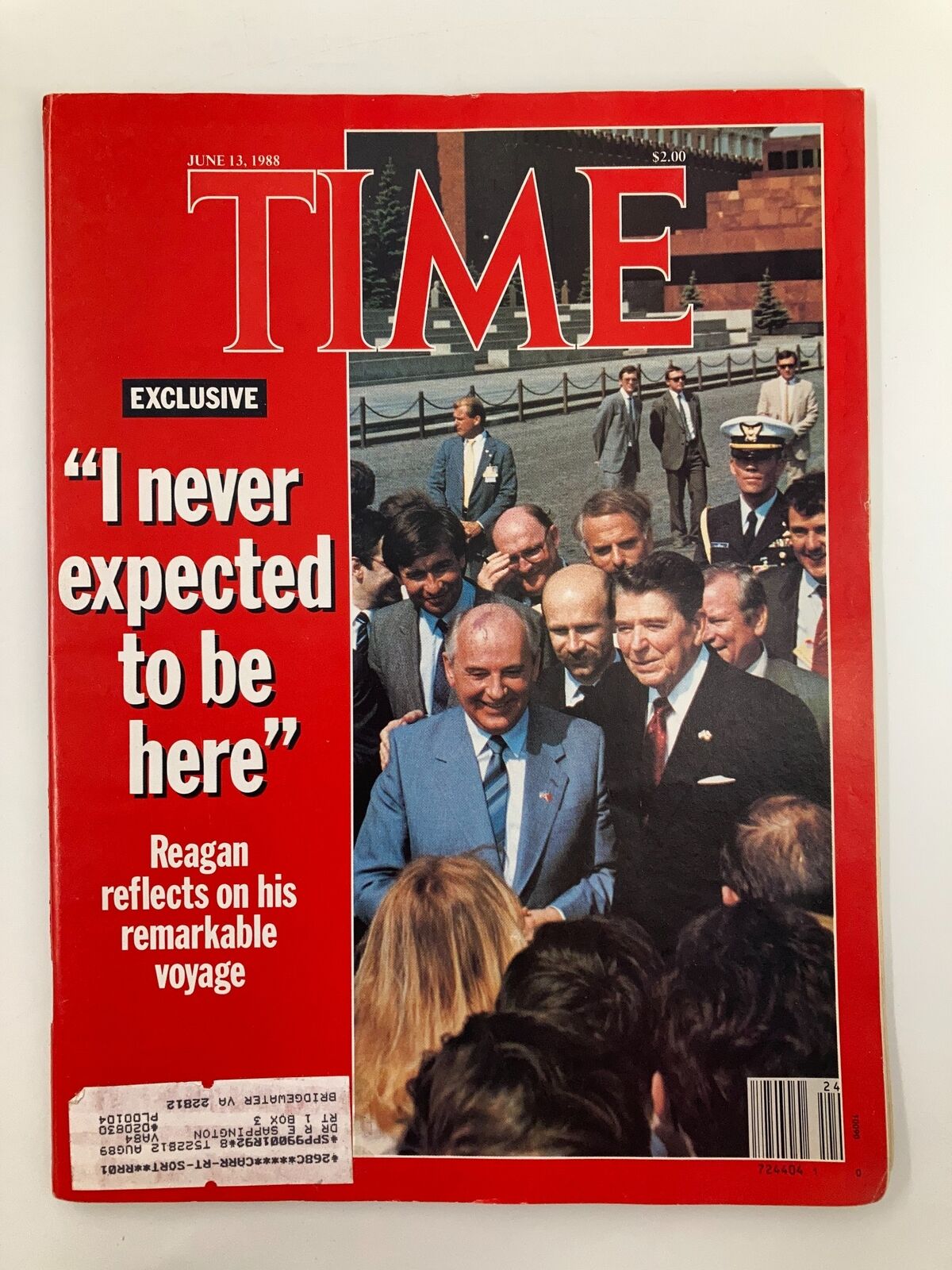 VTG Time Magazine June 13 1988 Ronald Reagan Reflects On His Remarkable Voyage