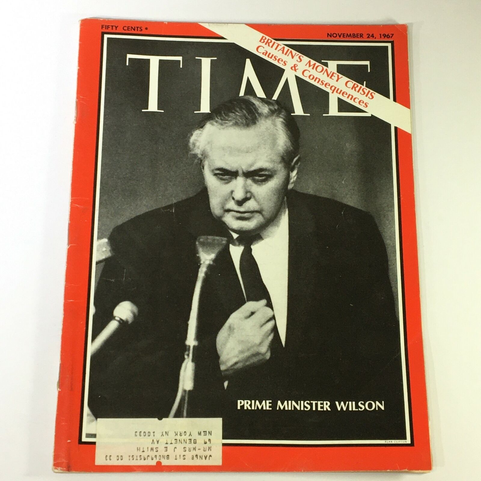 VTG Time Magazine November 24 1967 - Prime Minister Sir Harold Wilson