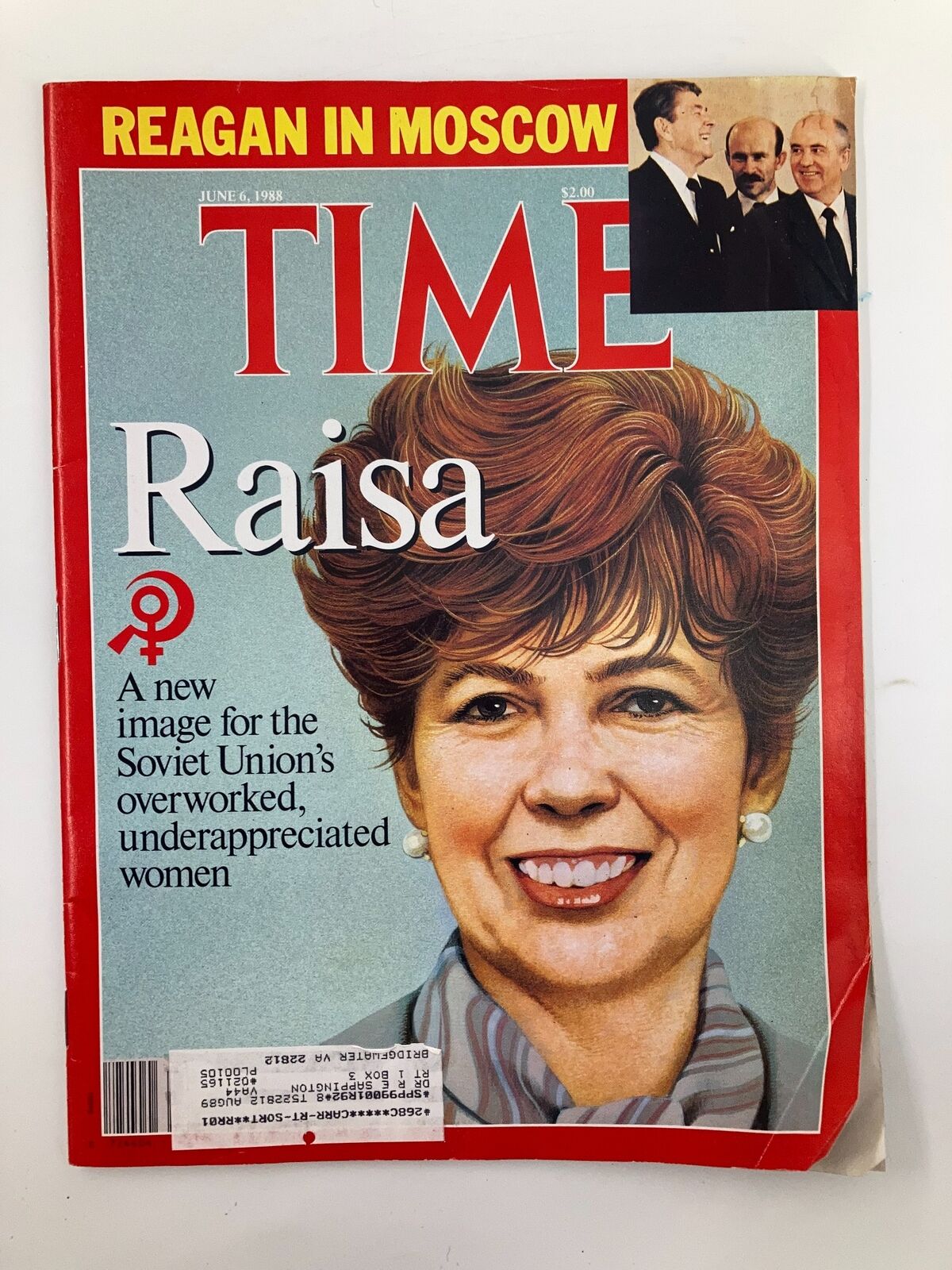 VTG Time Magazine June 6 1988 Raisa of Soviet Union Women & Ronald Reagan