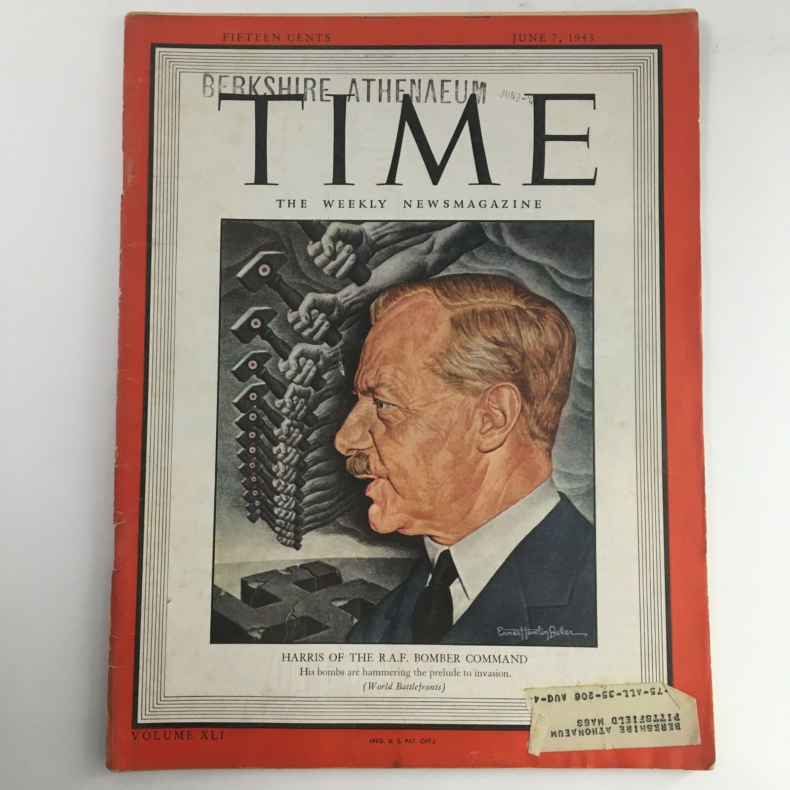 Time Magazine June 7 1943 Marshal Royal Air Force Sir Arthur Harris, 1st Baronet