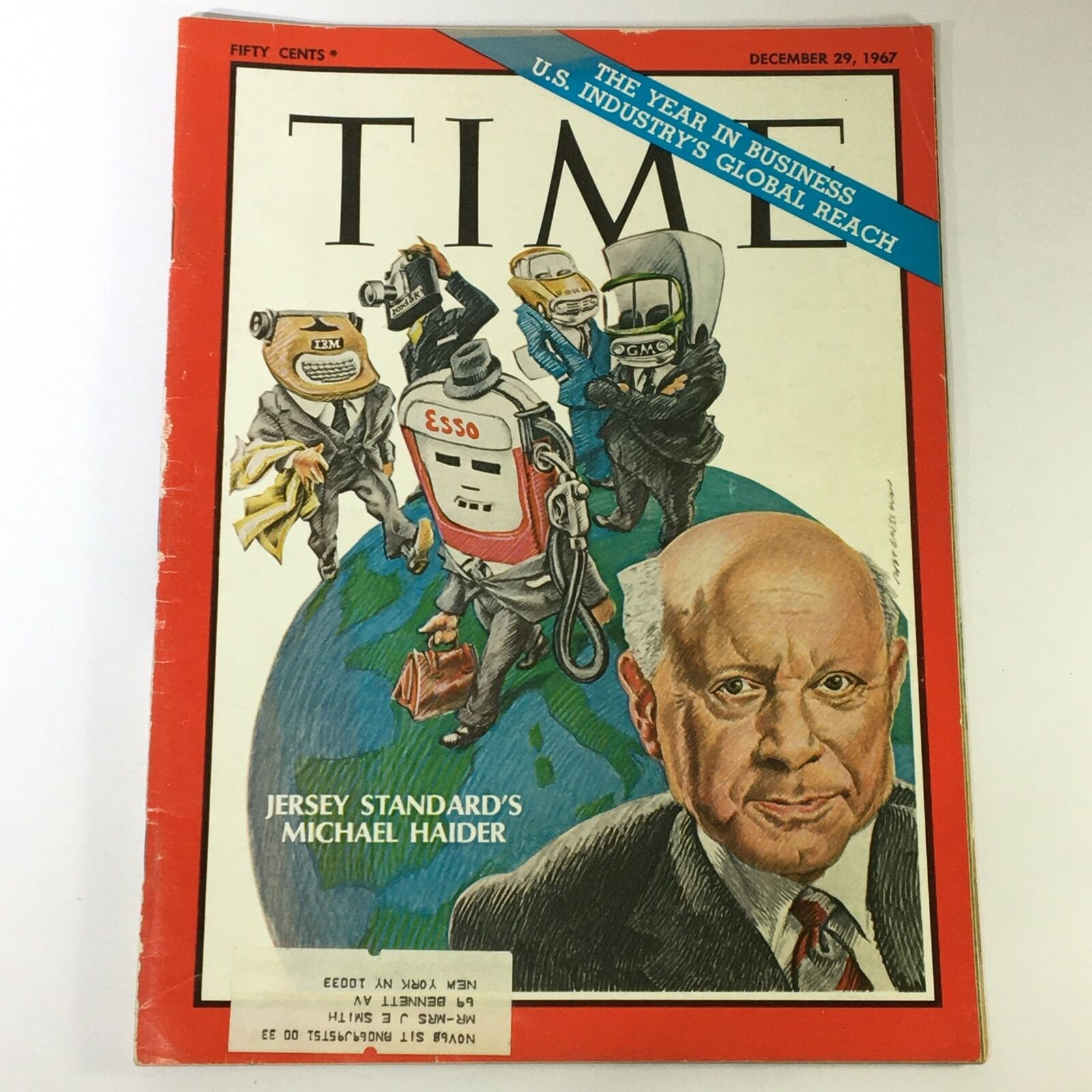 VTG Time Magazine December 29 1967 - Jersey Standard's Michael Haider