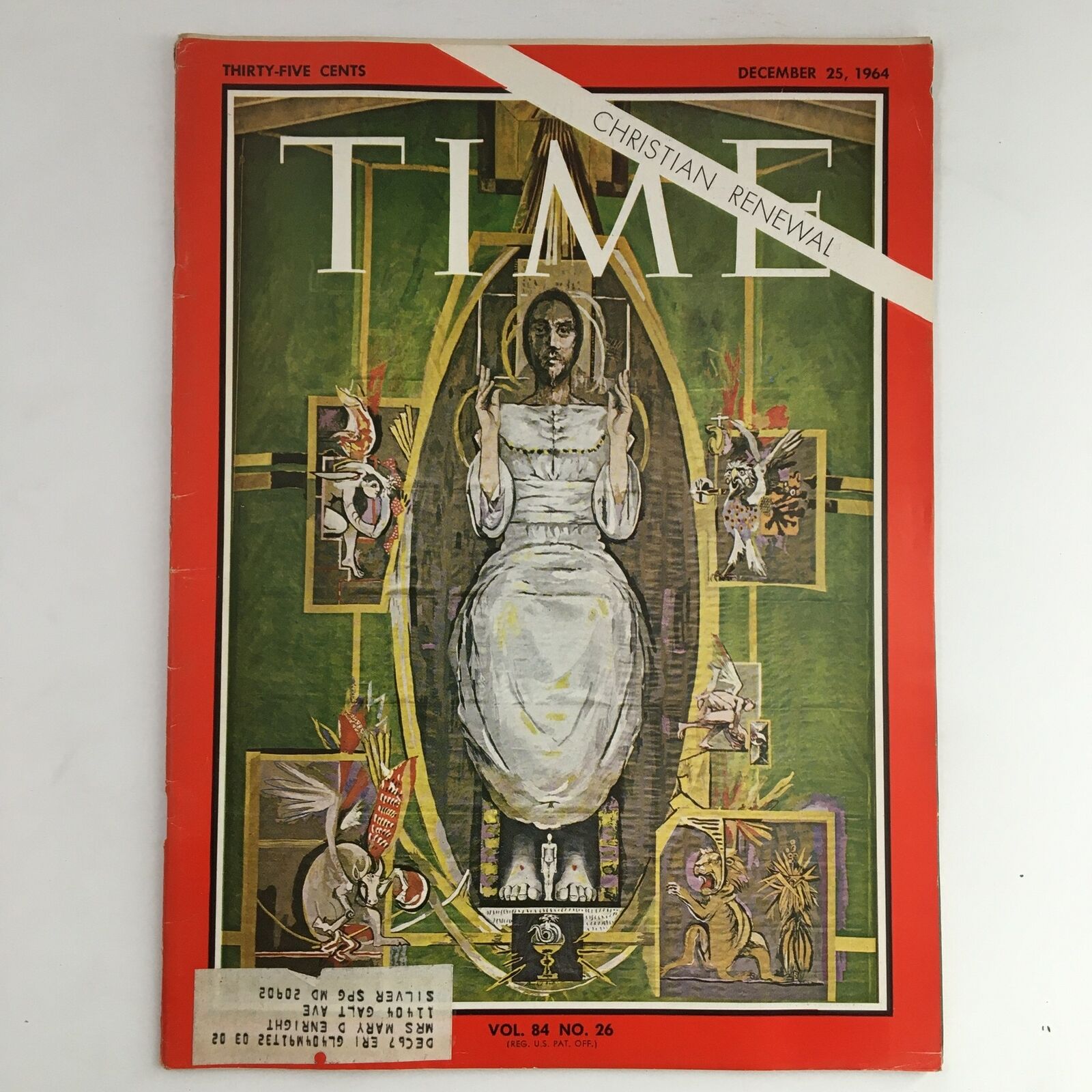 Time Magazine December 25 1964 Vol 84 #26 The Christian Renewal