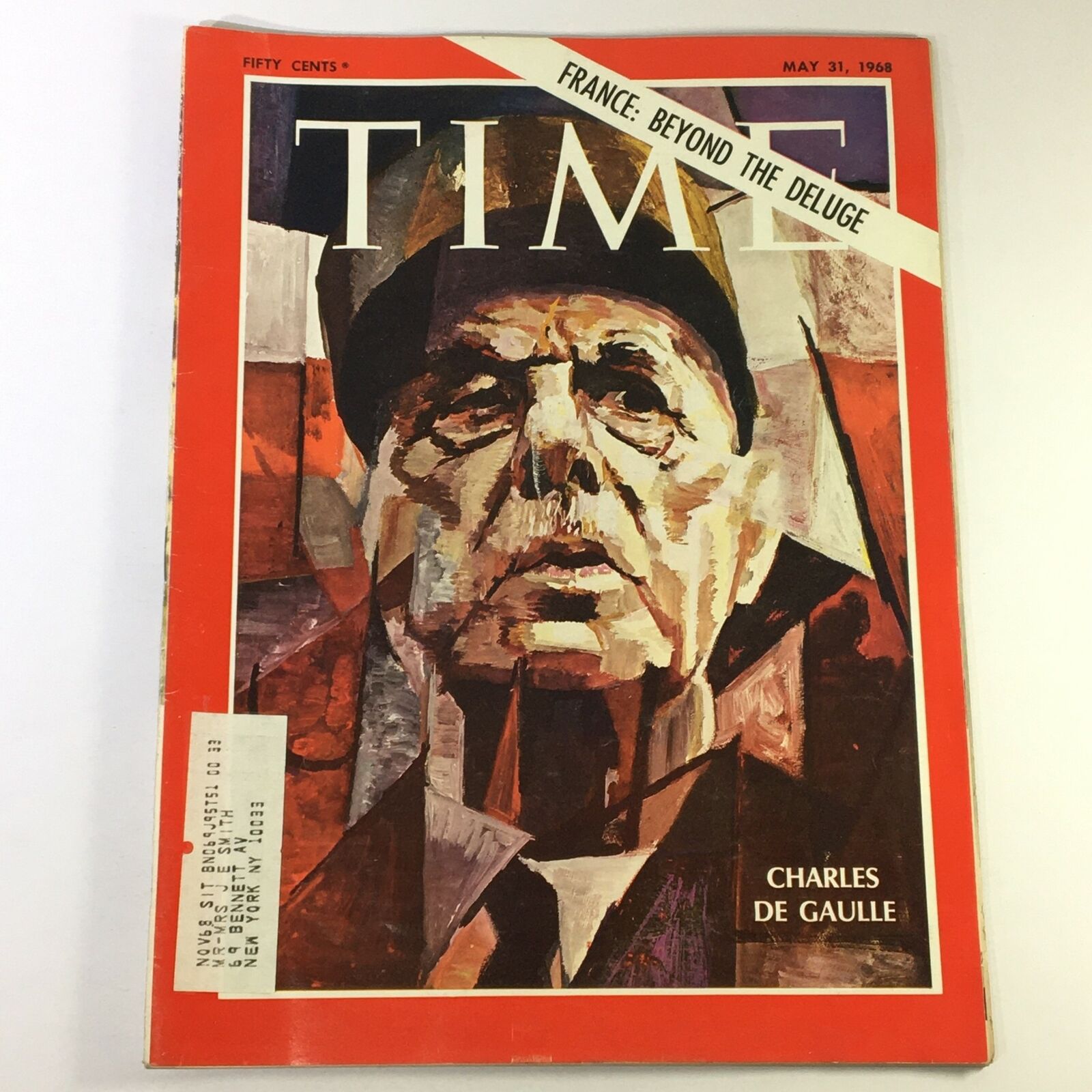 VTG Time Magazine May 31 1968 - Charles de Gaulle / France: Beyond The Deluge