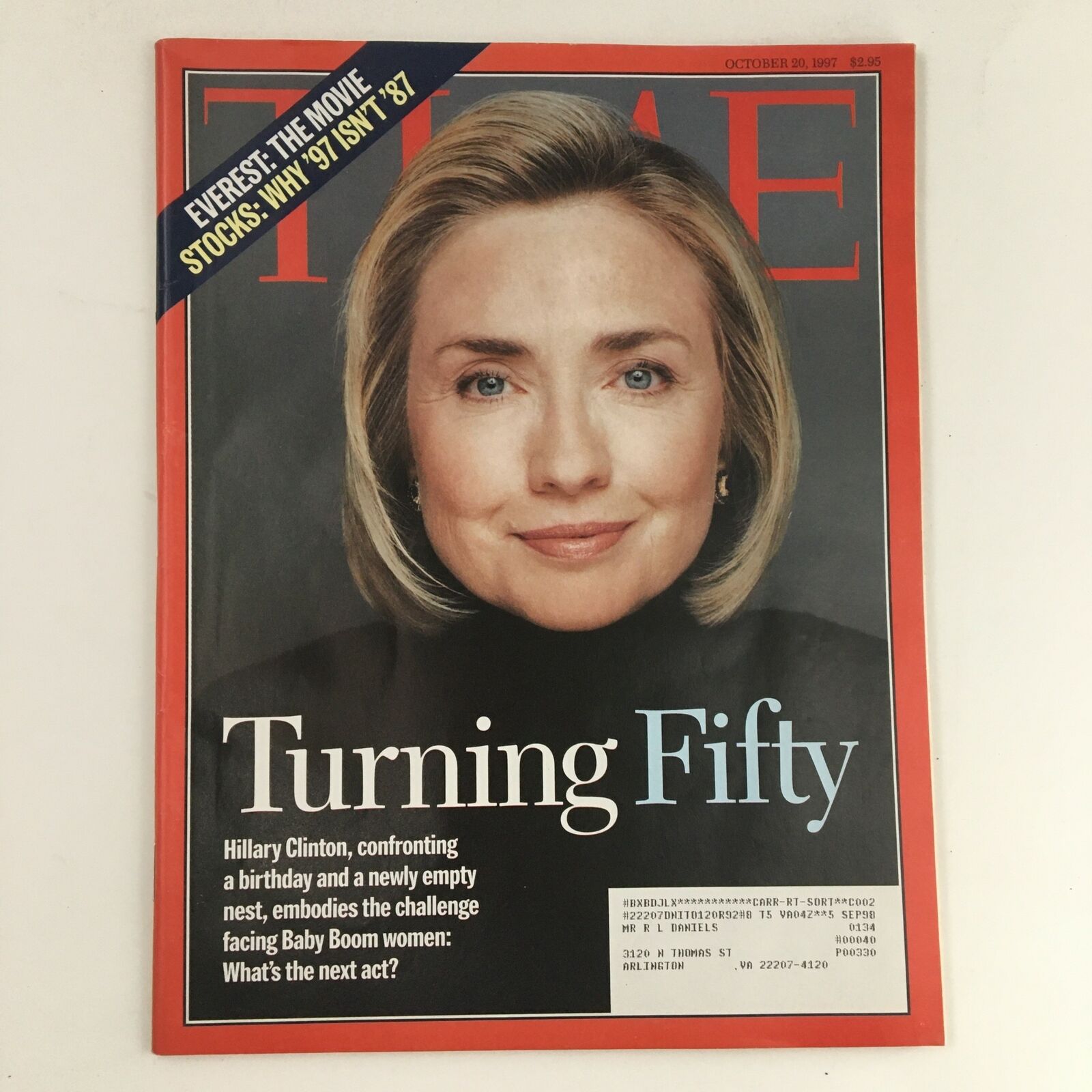 Time Magazine October 20 1997 Vol. 150 No. 16 Hillary Clinton Turning Fifty