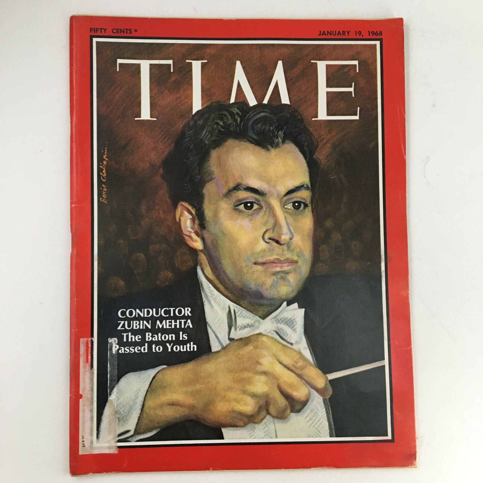 Time Magazine January 19 1968 Vol. 91 No. 3 Conductor Zubin Mehta's Baton Passed