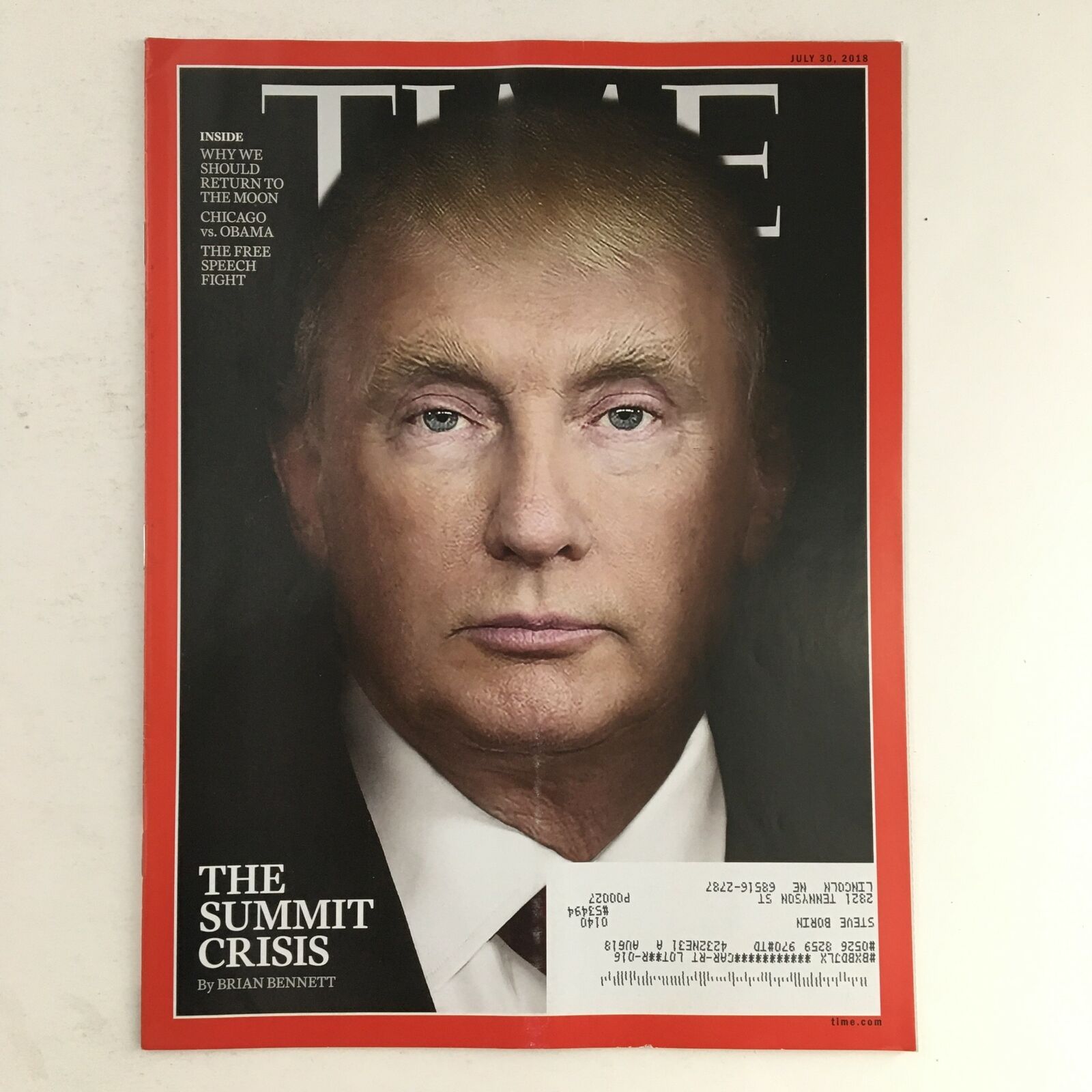 Time Magazine July 30 2018 Donald Trump in The Summit Crisis by Brian Bennett