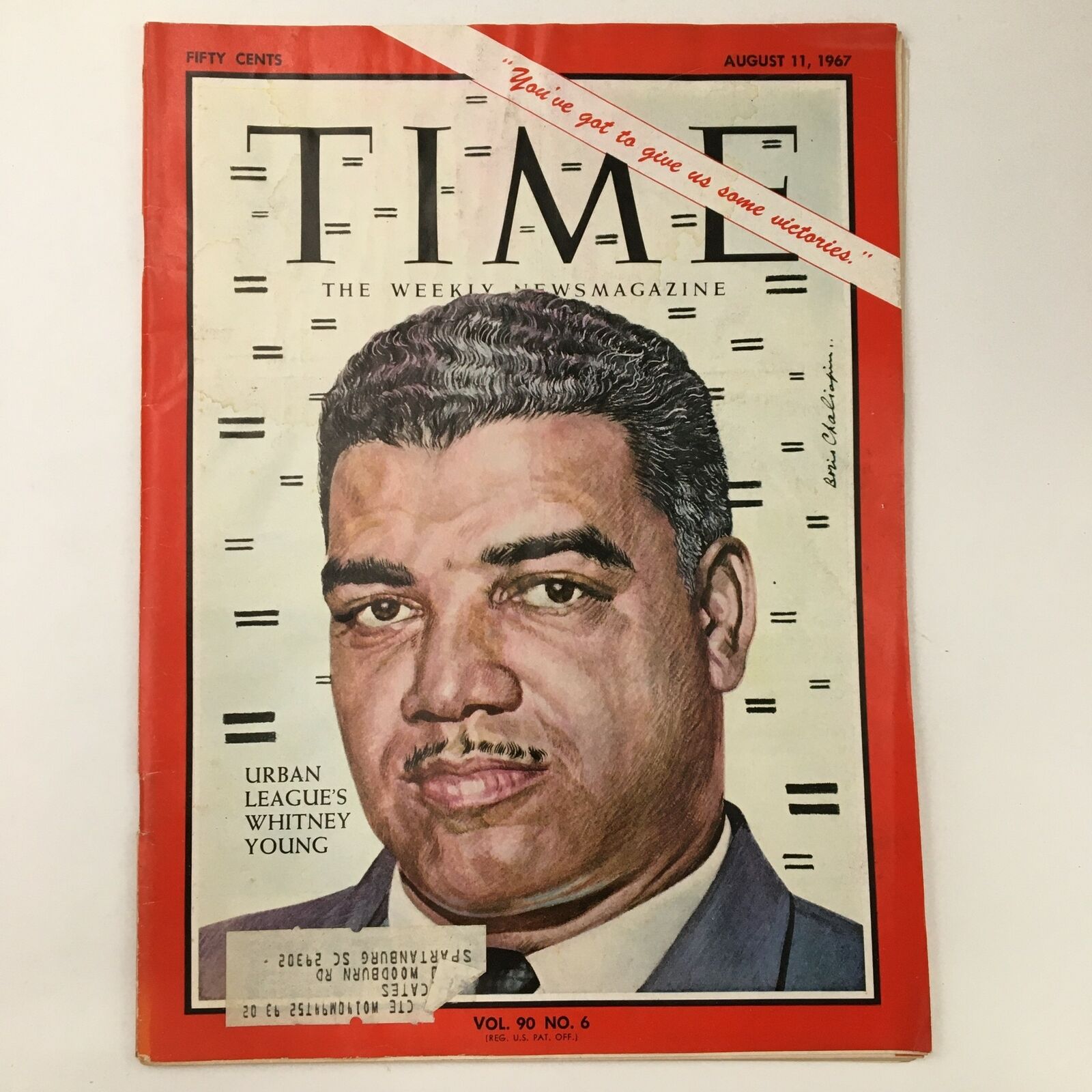 Time Magazine August 11 1967 Vol. 90 No. 6 Urban League's Whitney Young