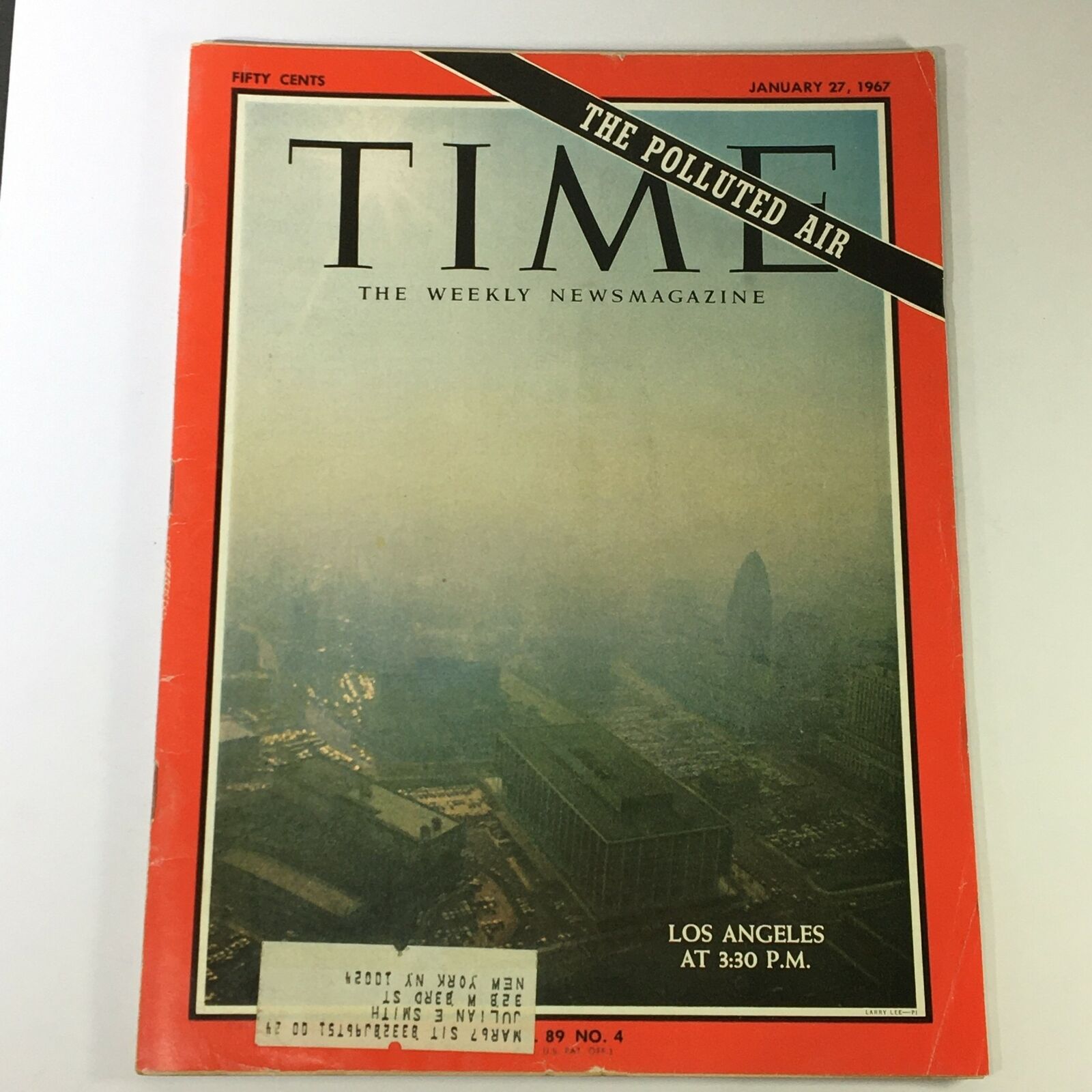 VTG Time Magazine January 27 1967 - The Polluted Air in Los Angeles NO LABEL