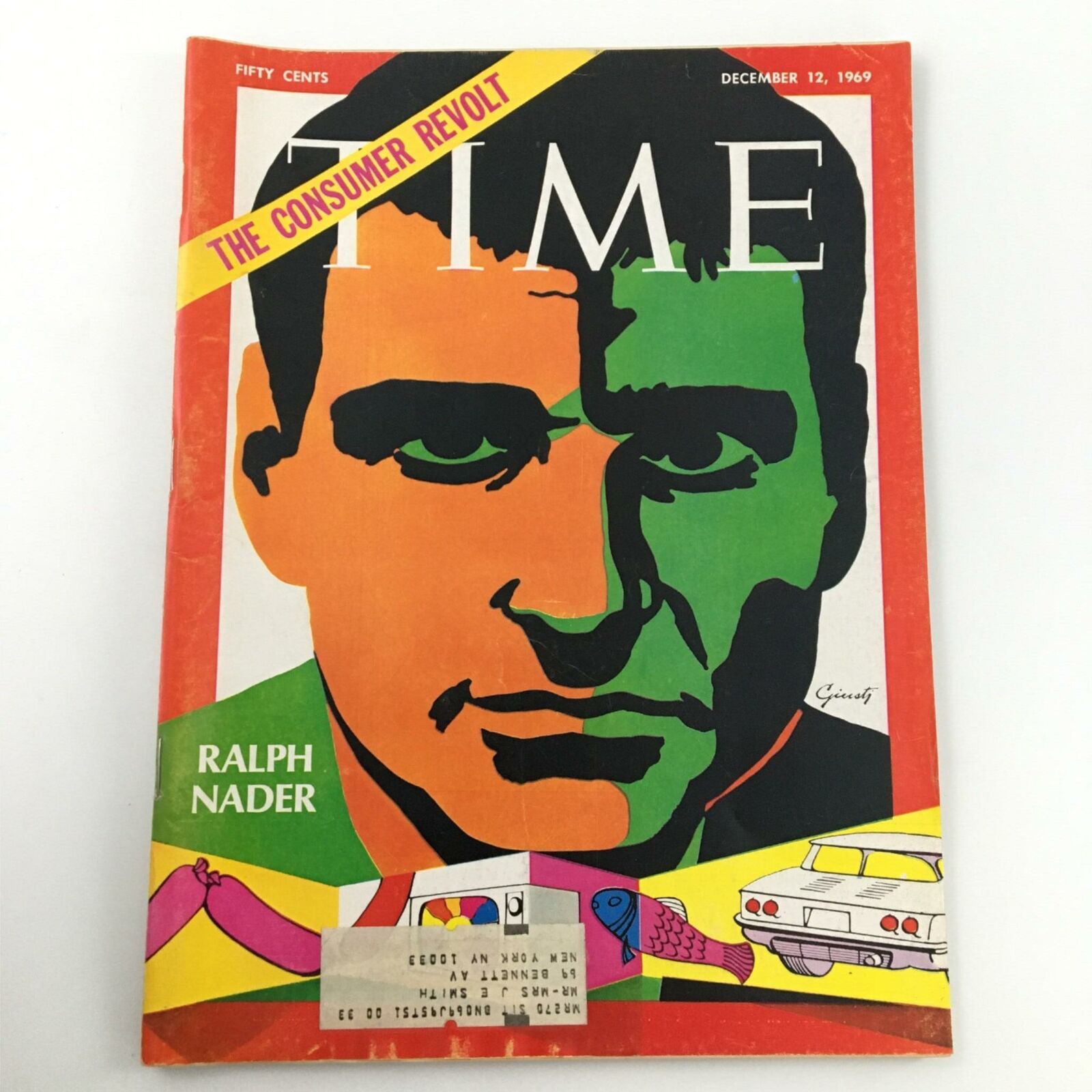 VTG Time Magazine December 12, 1969 Ralph Nader, The Consumer Revolt