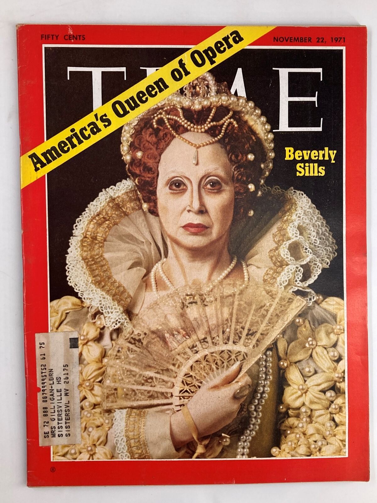 VTG Time Magazine November 22 1971 Beverly Sills is the America's Queen of Opera