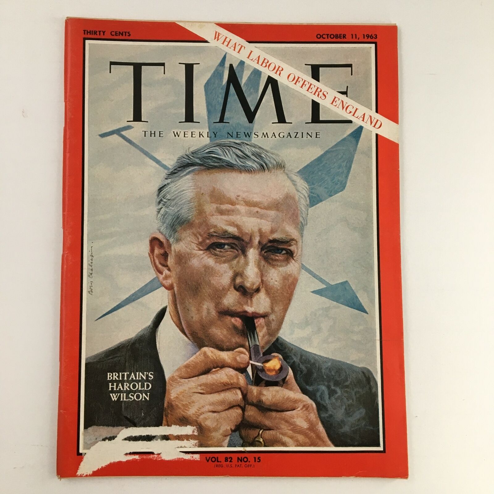 Time Magazine October 11 1963 Vol. 82 No. 15 Britain Prime Harold Wilson