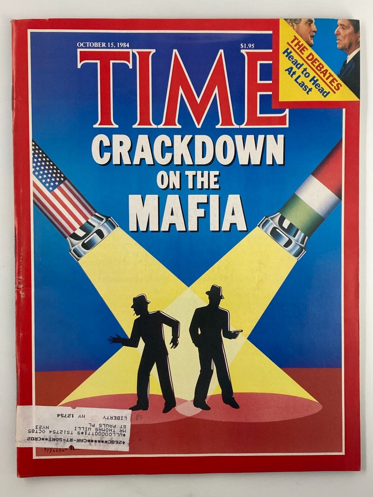 VTG Time Magazine October 15 1984 Crackdown of the Mafia & The Debates