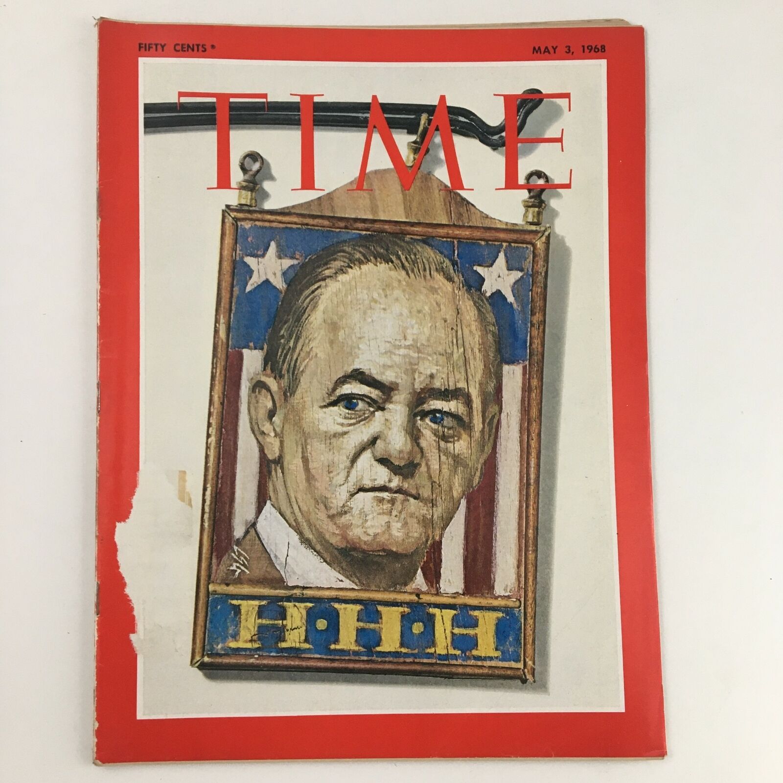 Time Magazine May 3 1968 Vol. 91 No. 18 Vice President Hubert Horatio Humphrey