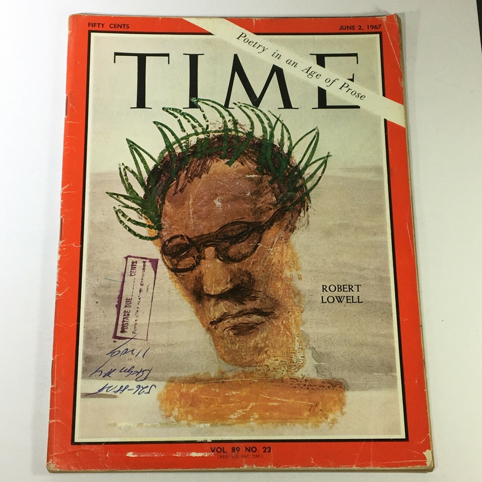 VTG Time Magazine June 2 1967 - Robert Lowell / Poetry in an Age of Prose