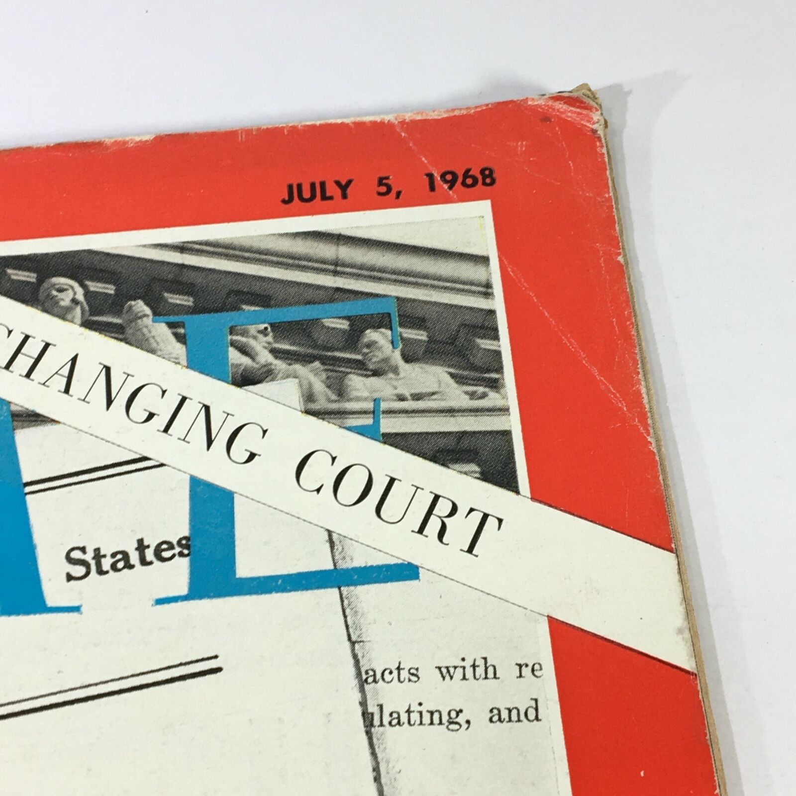 VTG Time Magazine July 5 1968 - Justice for Abe Fortas / The Changing Court