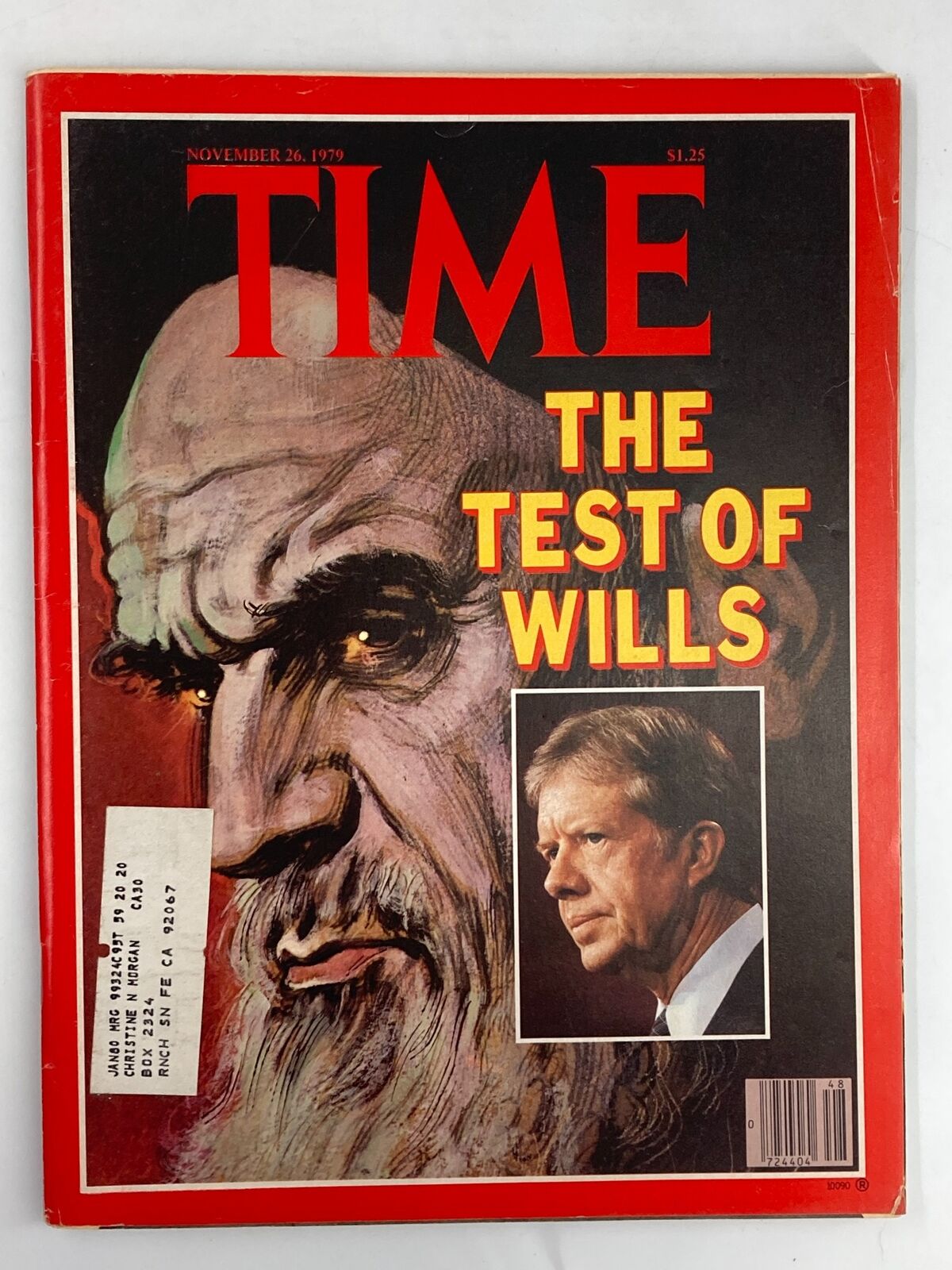 VTG Time Magazine November 26 1979 Jimmy Carter The Test of Wills