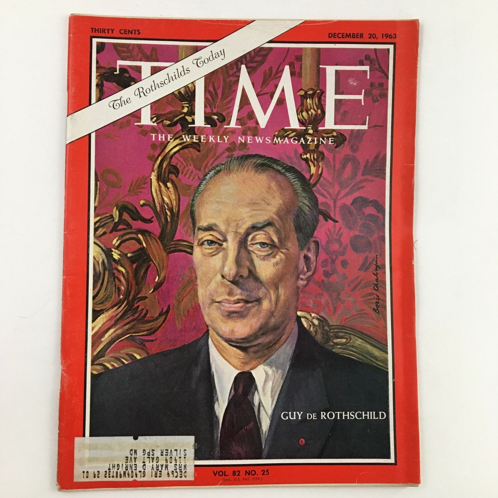 Time Magazine December 20 1963 Vol. 82 No. 25 The Guy De Rothschild Today