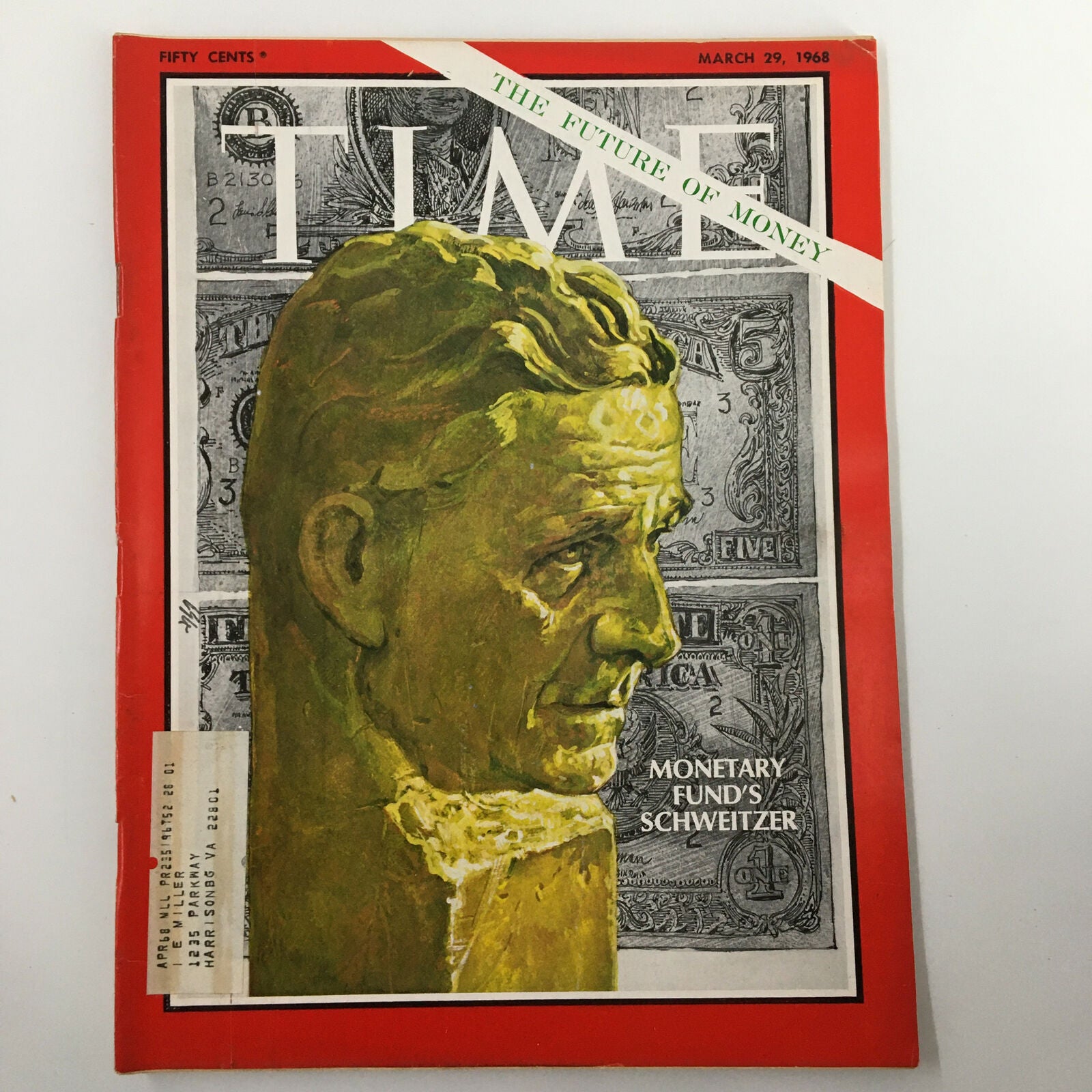 VTG Time Magazine March 29 1968 Monetary Fund's Schweitzer The Future of Money