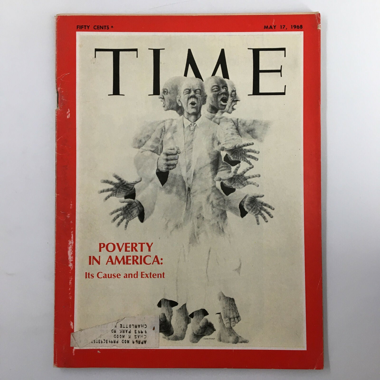 VTG Time Magazine May 17 1968 Vol. 91 No. 20 Poverty in America Cause & Extent