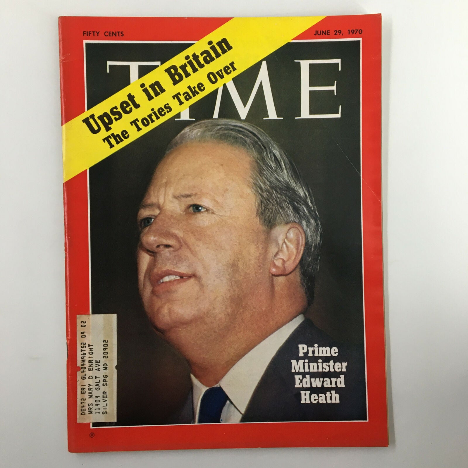 VTG Time Magazine June 29 1970 Vol. 95 No. 28 Prime Minister Edward Heath