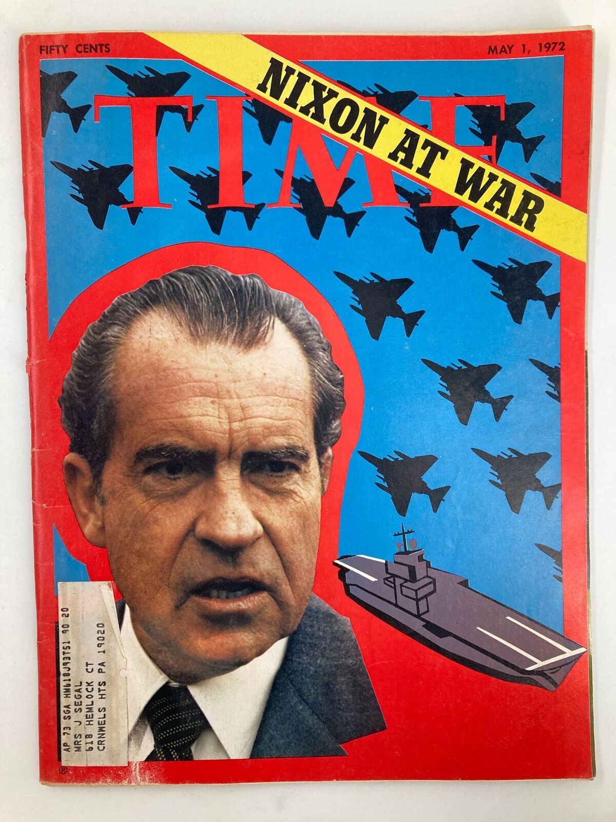 VTG Time Magazine May 1 1972 Richard Nixon at War