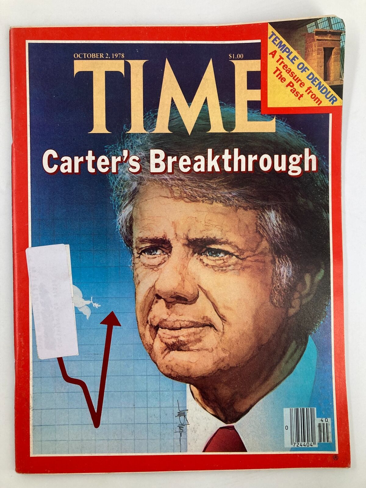 VTG Time Magazine October 2 1978 Jimmy Carter's Breakthrough