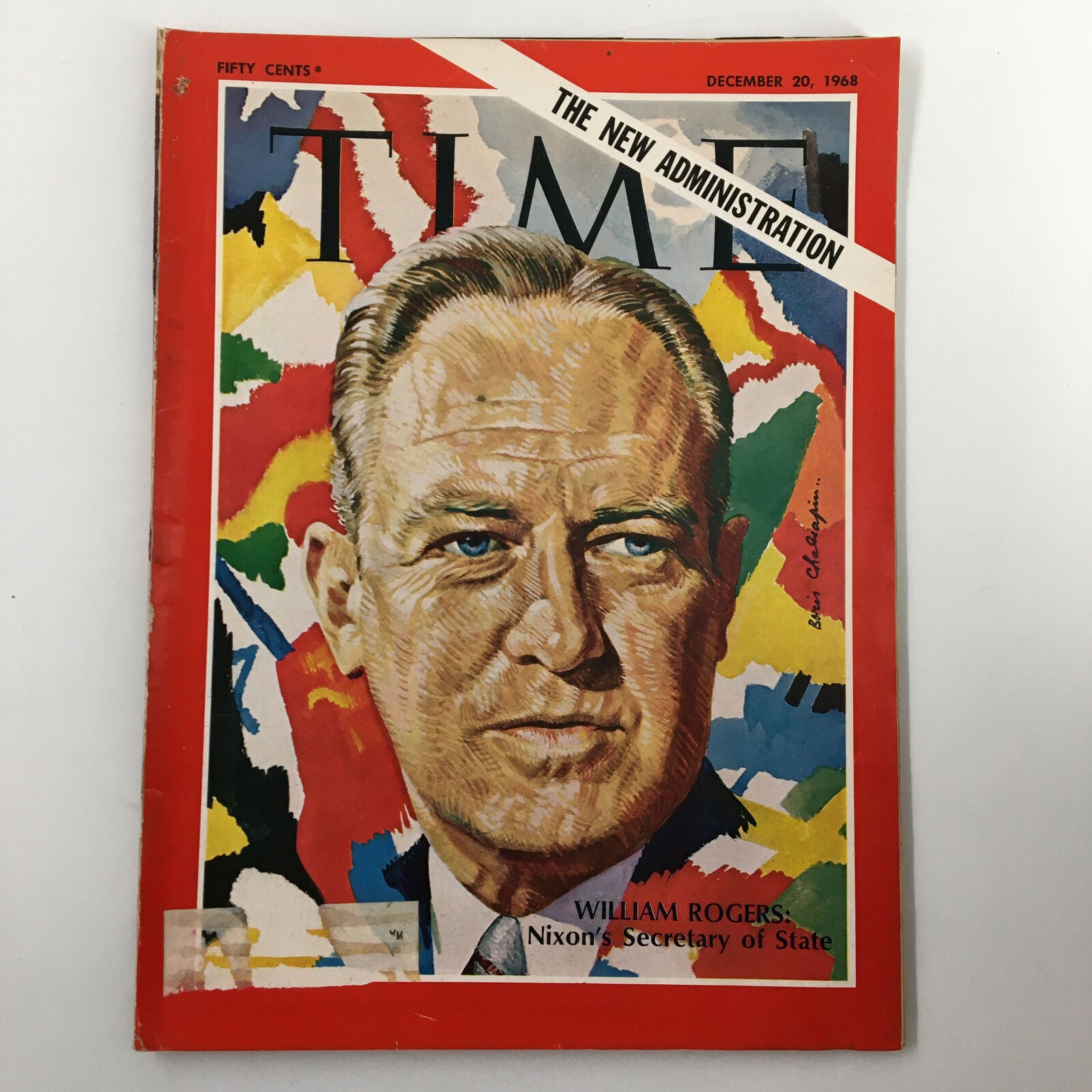 VTG Time Magazine December 20 1968 Vol. 91 No. 25 Secretary William Rogers