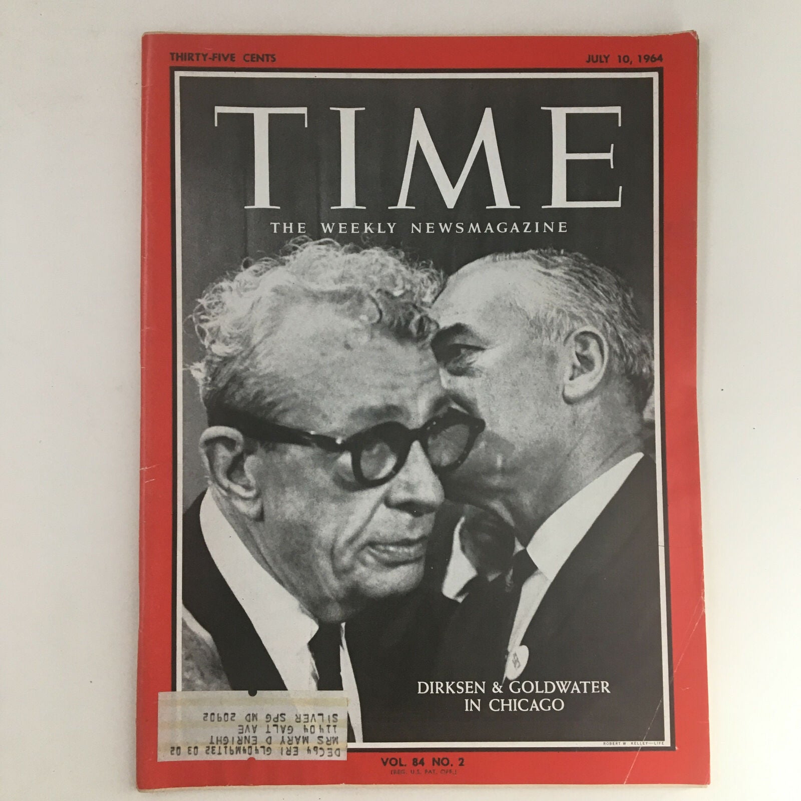 Time Magazine July 10 1964 Vol. 84 No. 2 Everett Dirksen & Barry Goldwater