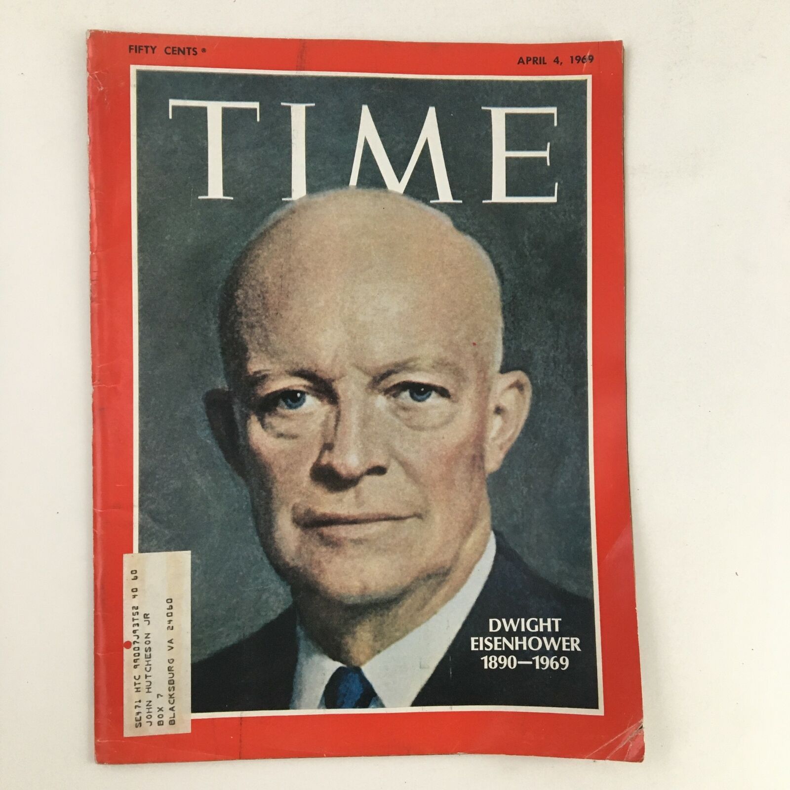 Time Magazine April 4 1969 Vol. 93 No. 14 Memoir of Dwight Eisenhower 1890-1969