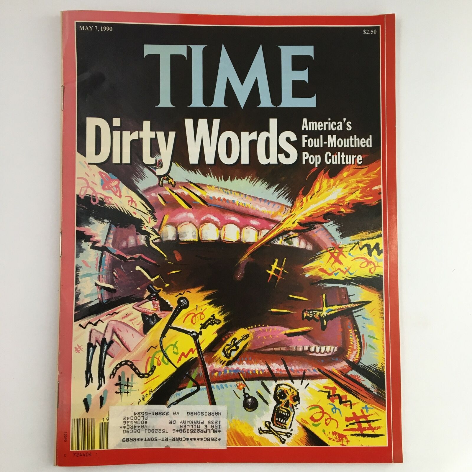 Time Magazine May 7 1990 Dirty Words America's Foul-Mouthed Pop Culture