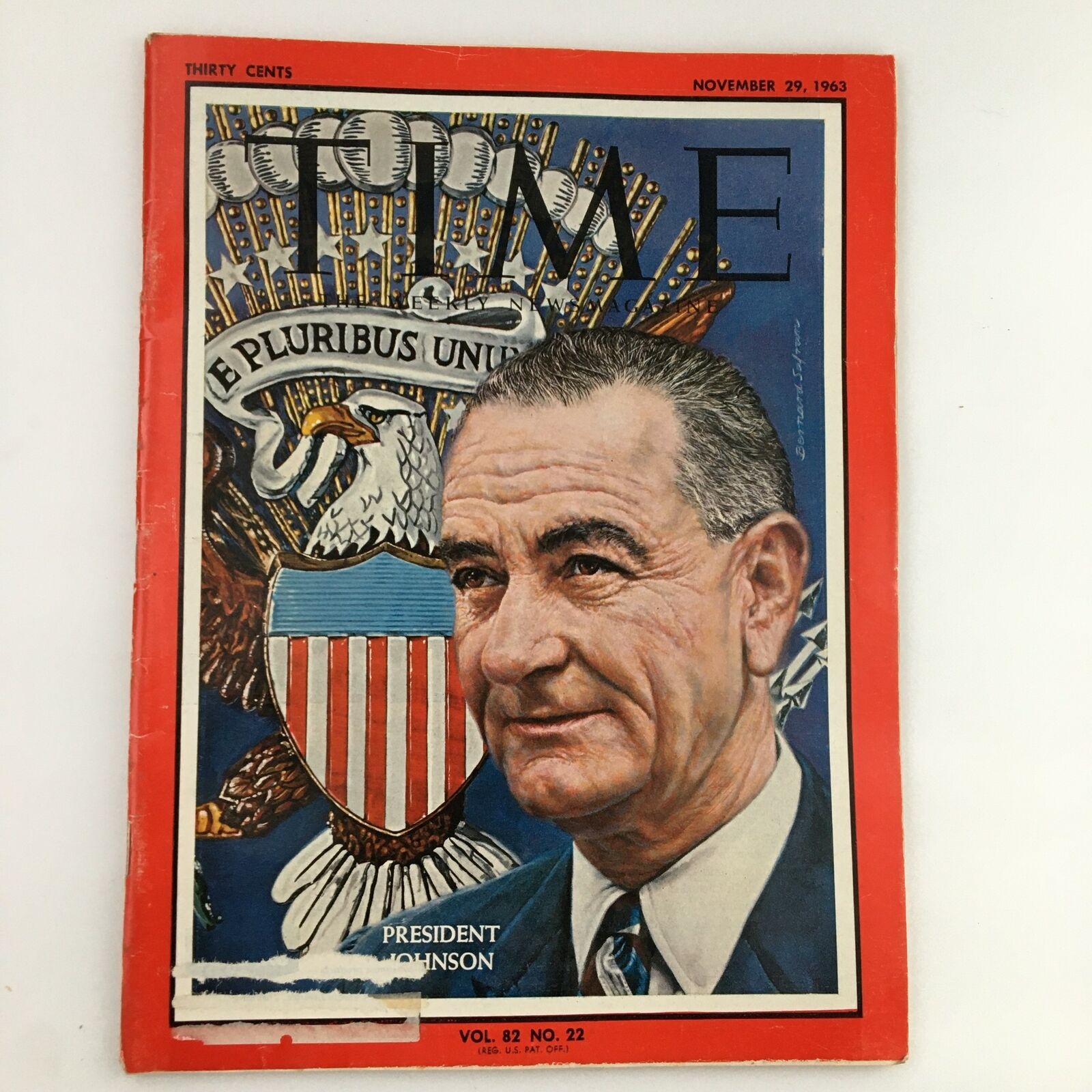 Time Magazine November 29 1963 Vol. 82 No. 22 President Lyndon B. Johnson