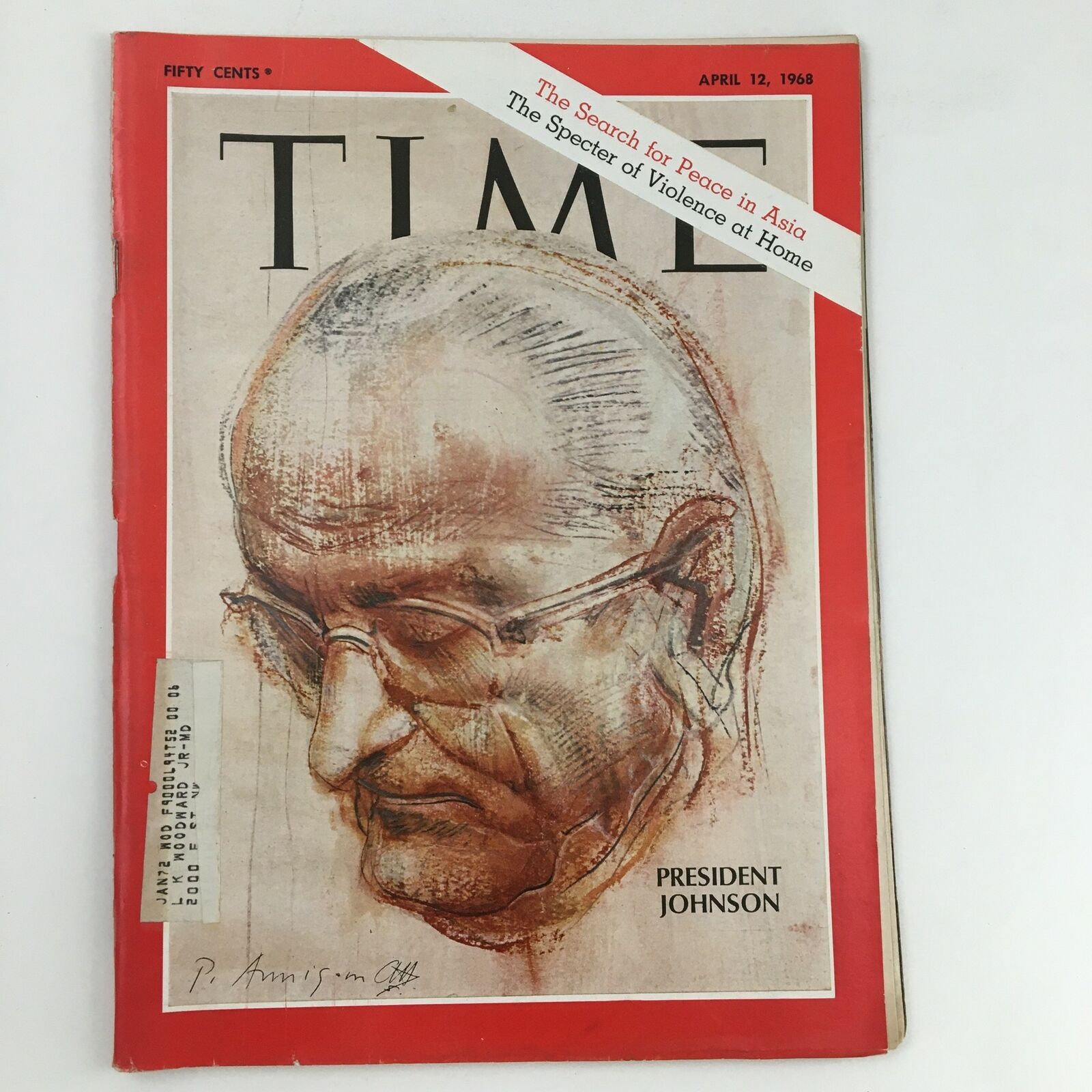 Time Magazine April 12 1968 Vol. 91 No. 15 President Lyndon B. Johnson