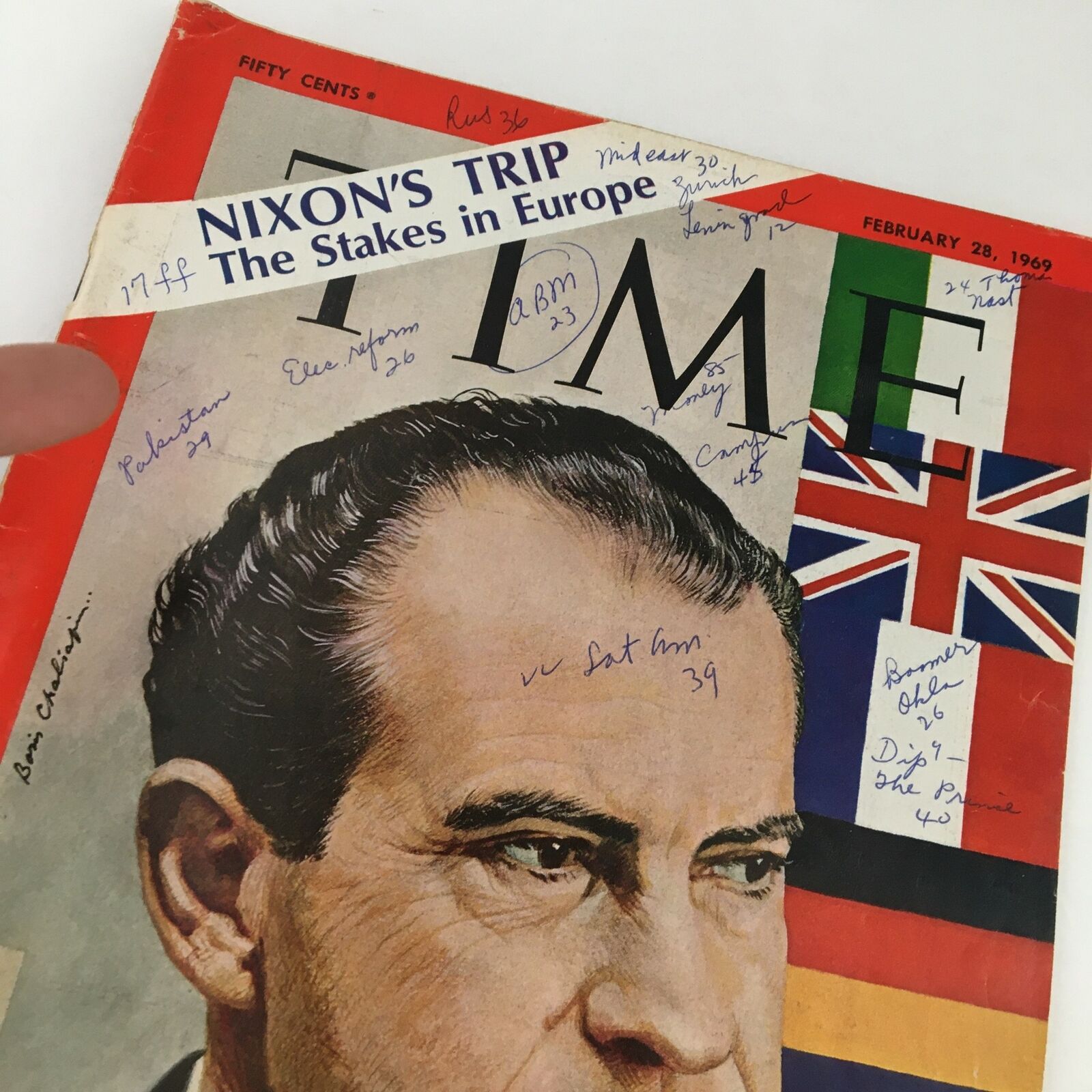 Time Magazine February 28 1969 Vol. 93 No. 9 Richard Nixon's Trip in Europe