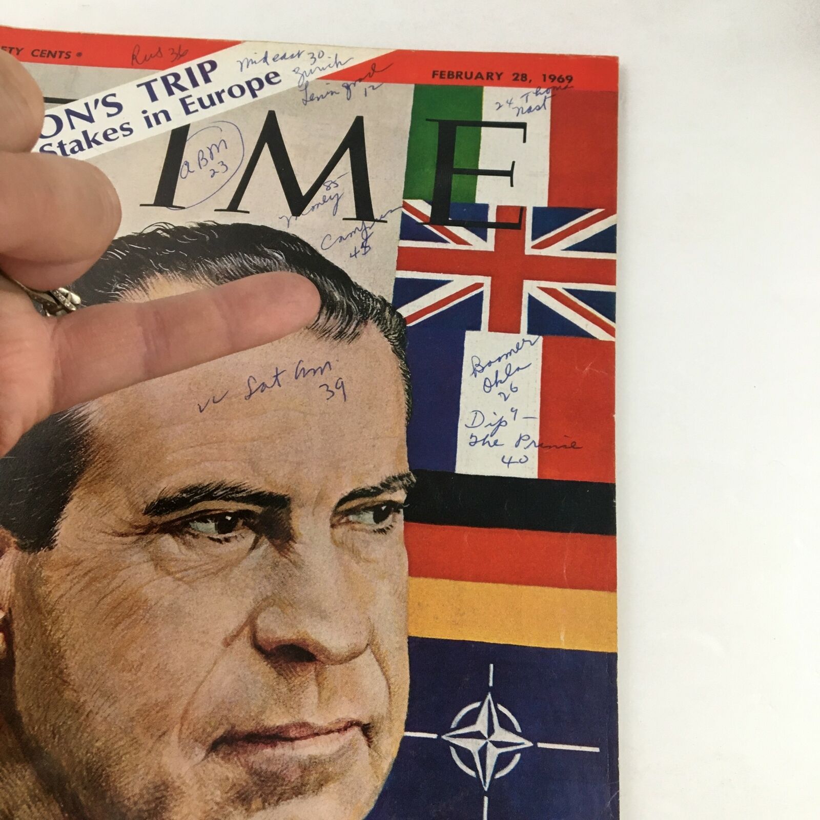 Time Magazine February 28 1969 Vol. 93 No. 9 Richard Nixon's Trip in Europe