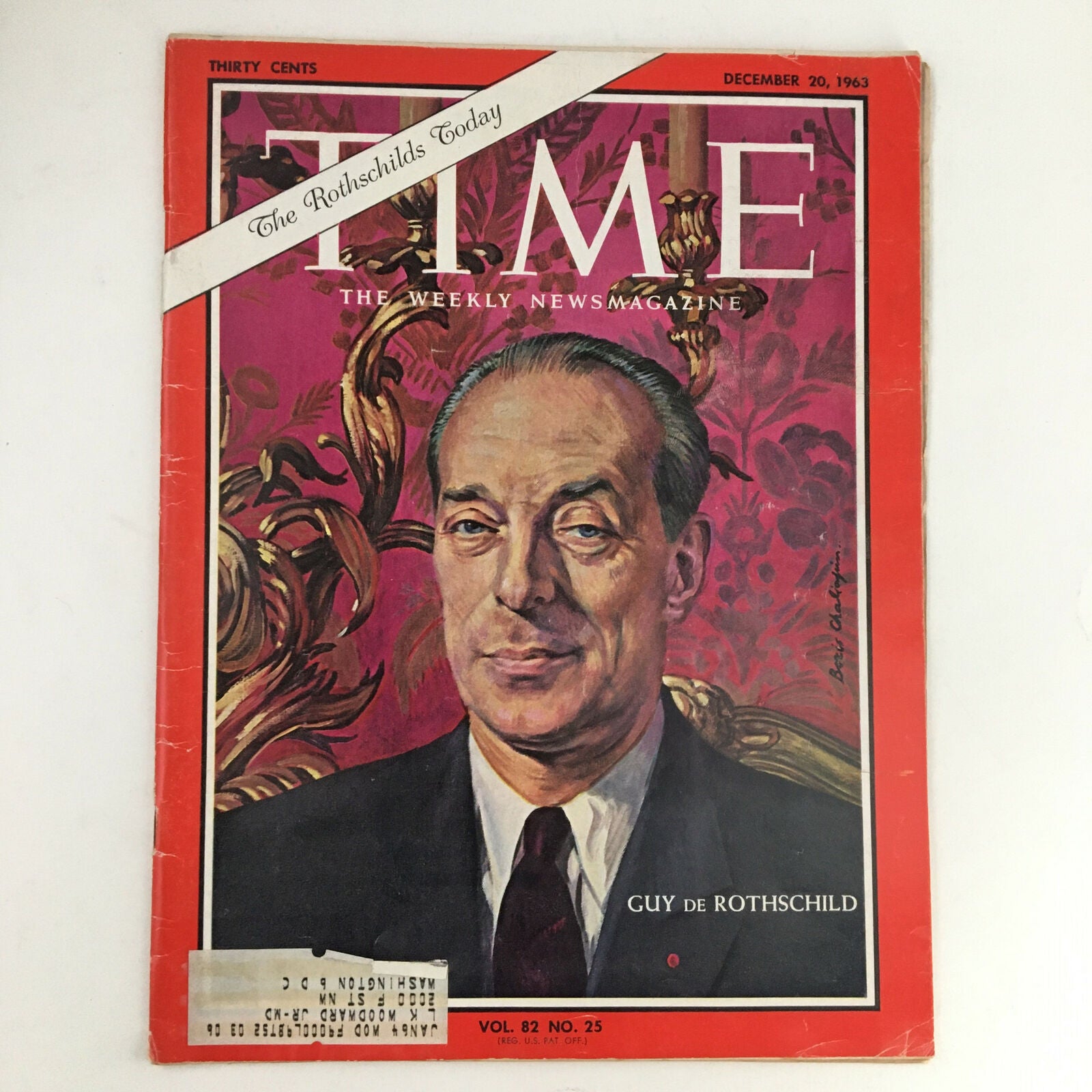 Time Magazine December 20 1963 Vol. 82 No. 25 The Guy de Rothschild Today