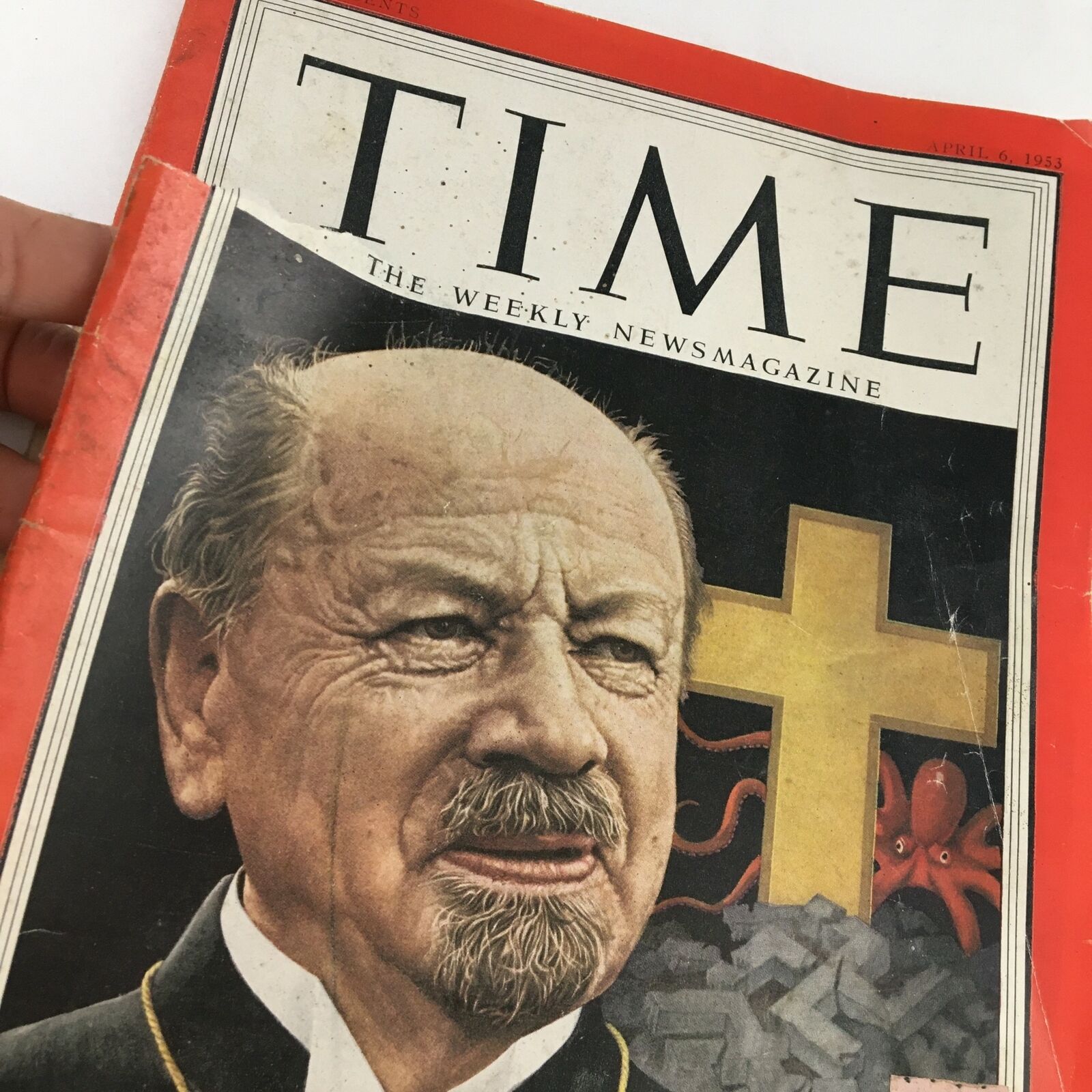 Time Magazine April 6 1953 Vol. 61 No. 14 Germany Bishop F. K. Otto Dibelius