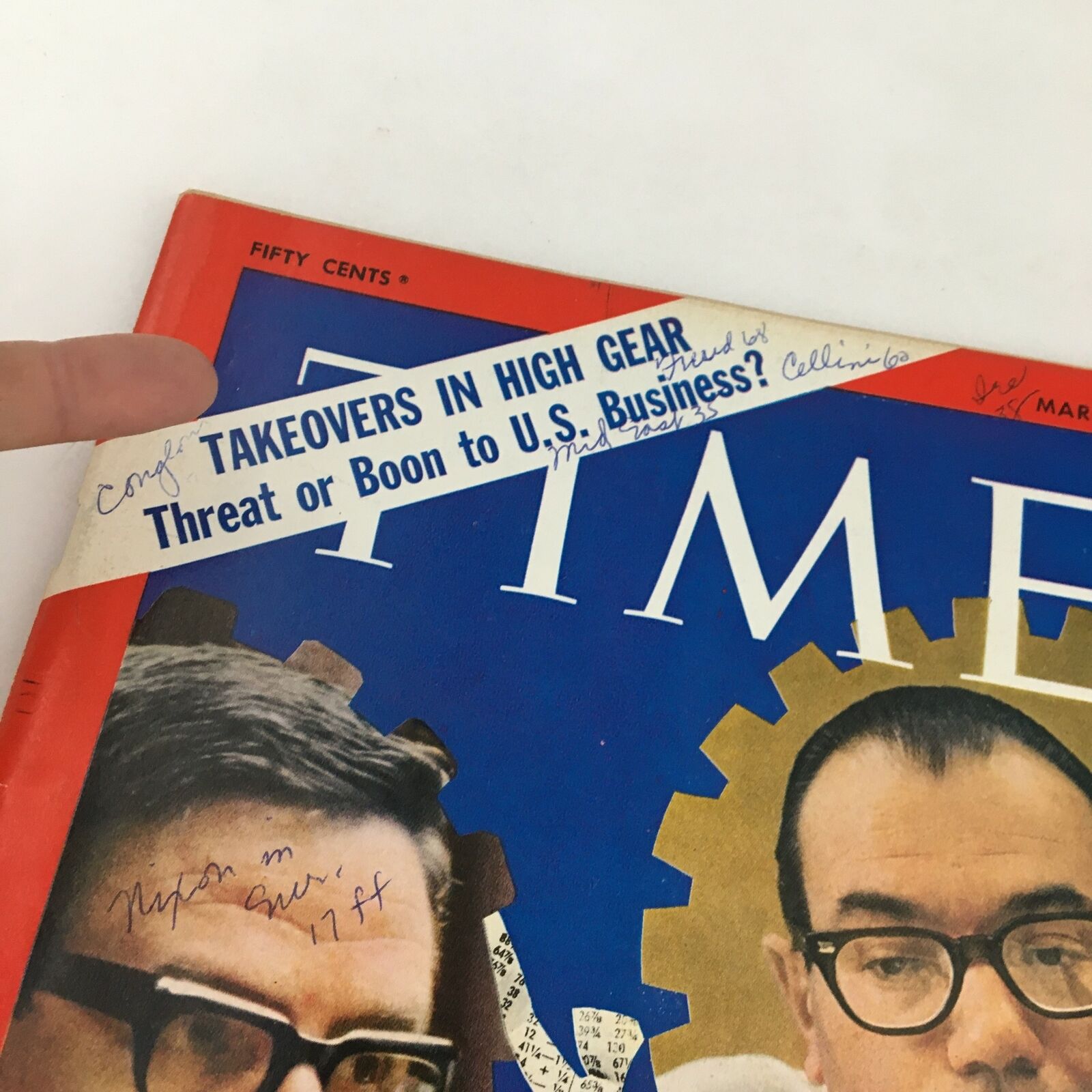 Time Magazine March 7 1969 Vol. 93 No. 10 Takeovers in High Gear A Threat?