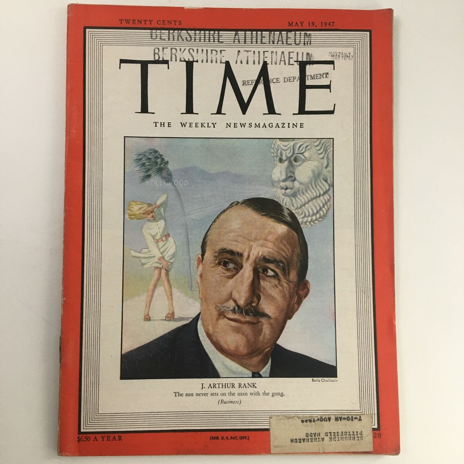 Time Magazine May 19 1947 Vol 49 #20 Joseph Arthur Rank, 1st Baron Rank