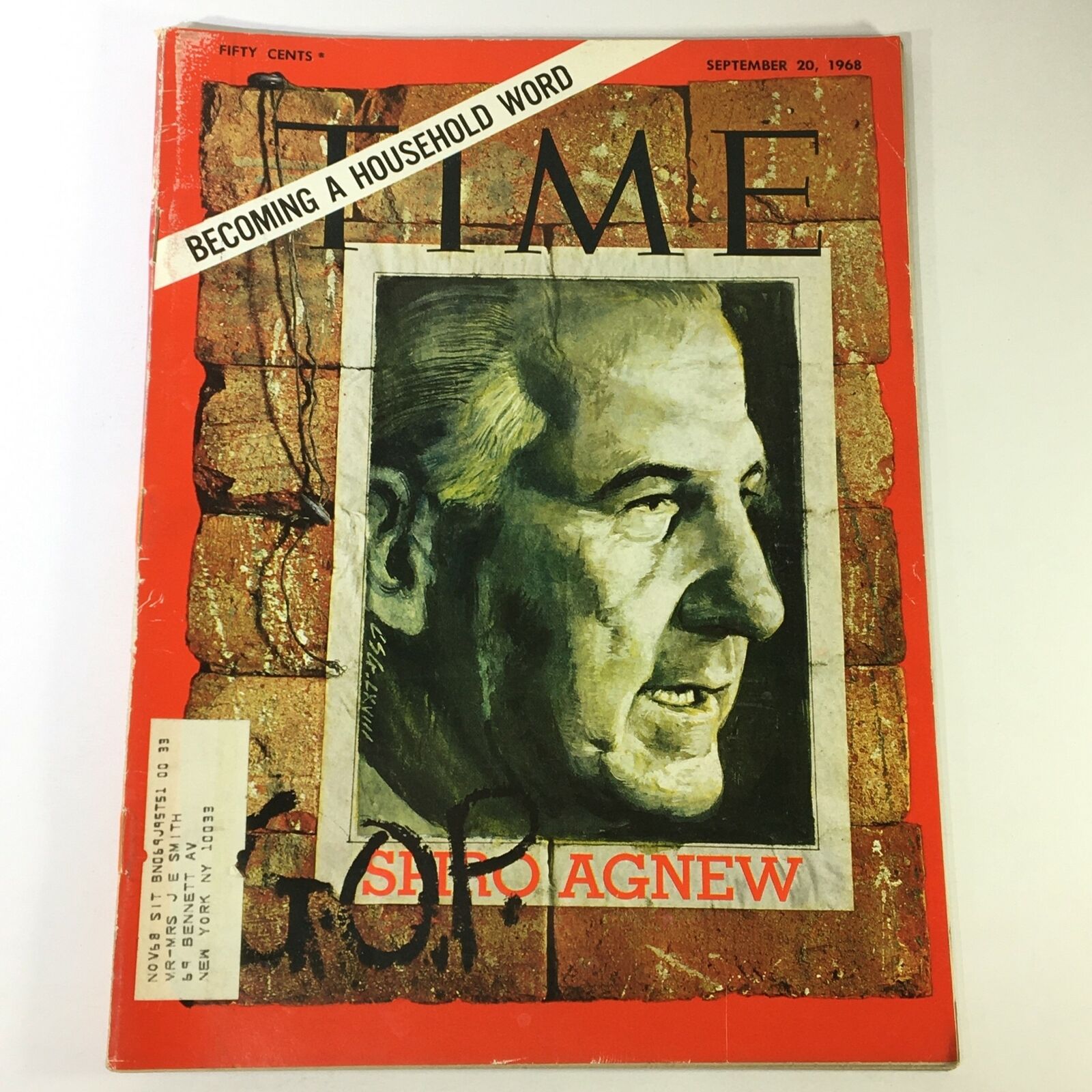 VTG Time Magazine September 20 1968 - Spiro Agnew / Becoming a Household Word