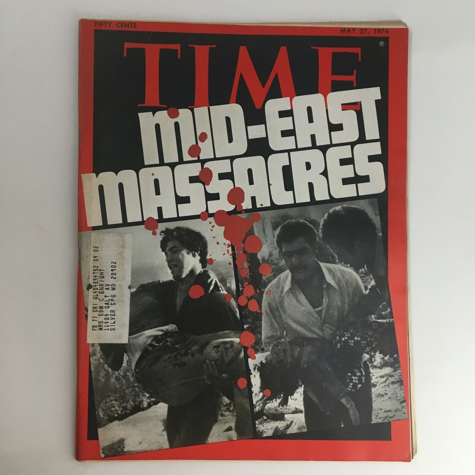 Time Magazine May 27 1974 Vol. 103 No. 21 The Mid-East Massacres