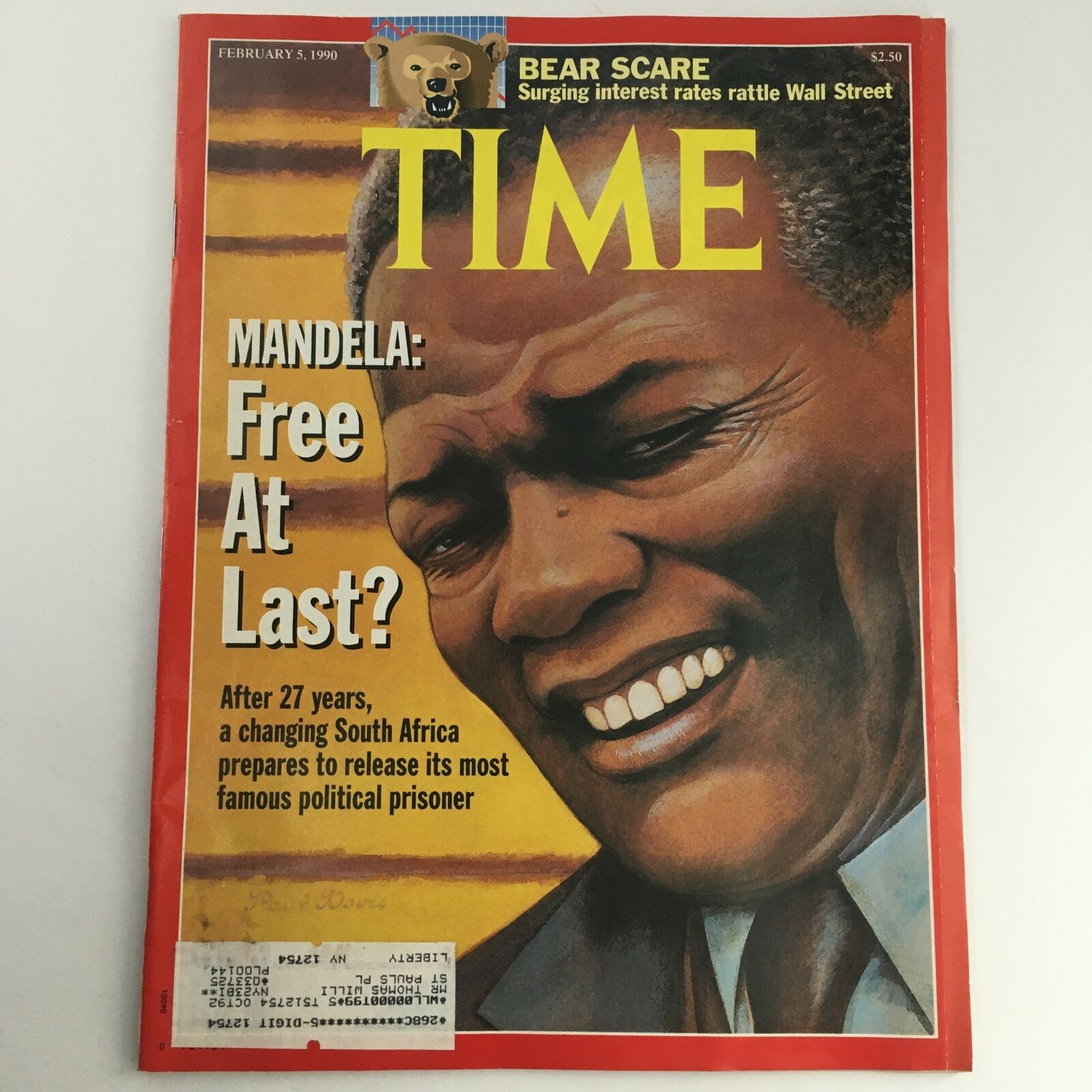 Time Magazine February 5 1990 Nelson Mandela, Former President of South Africa