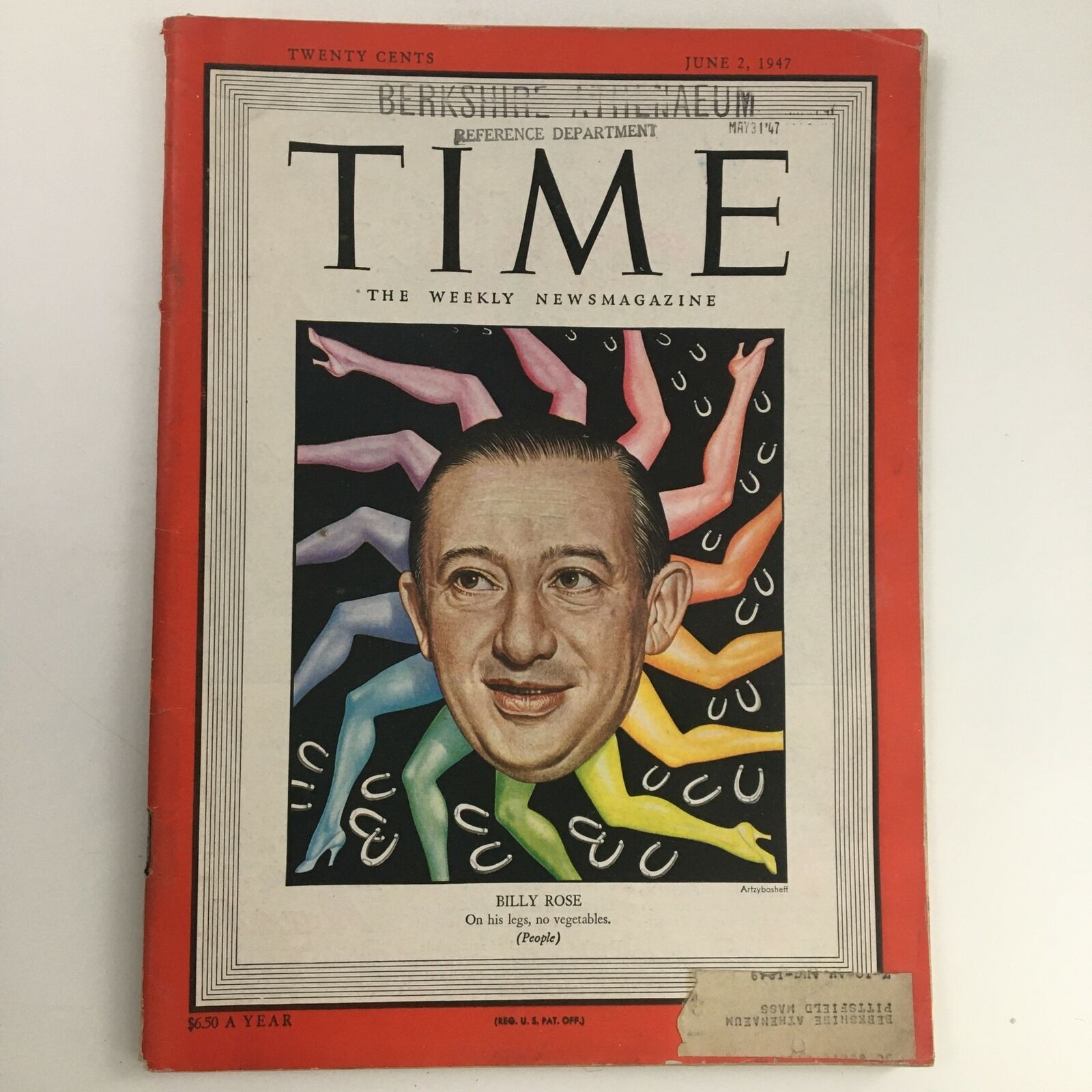 Time Magazine June 2 1947 Vol 49 #22 American Impresario Showman Billy Rose