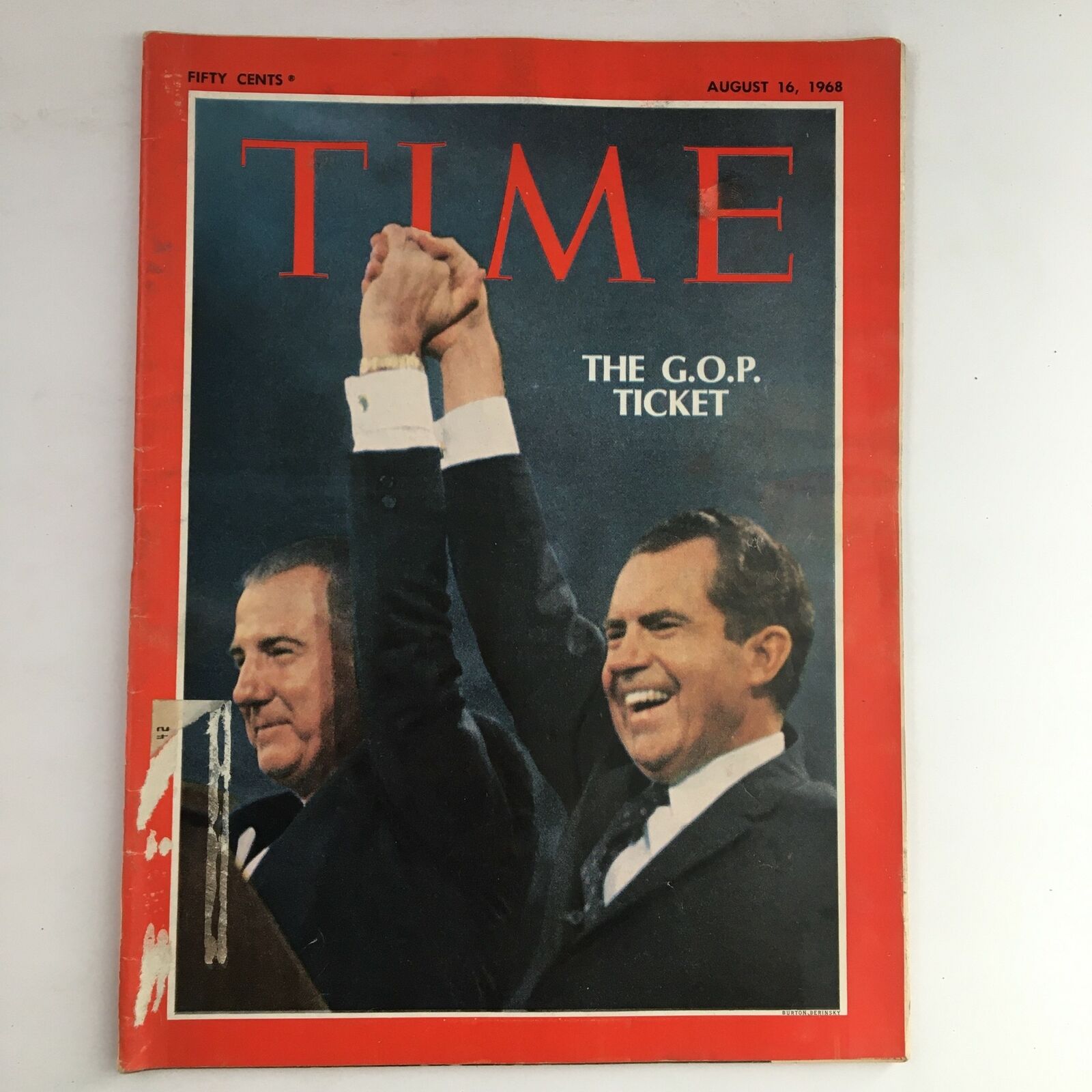 Time Magazine August 16 1968 Vol. 92 No. 7 Lyndon B. Johnson & Richard Nixon