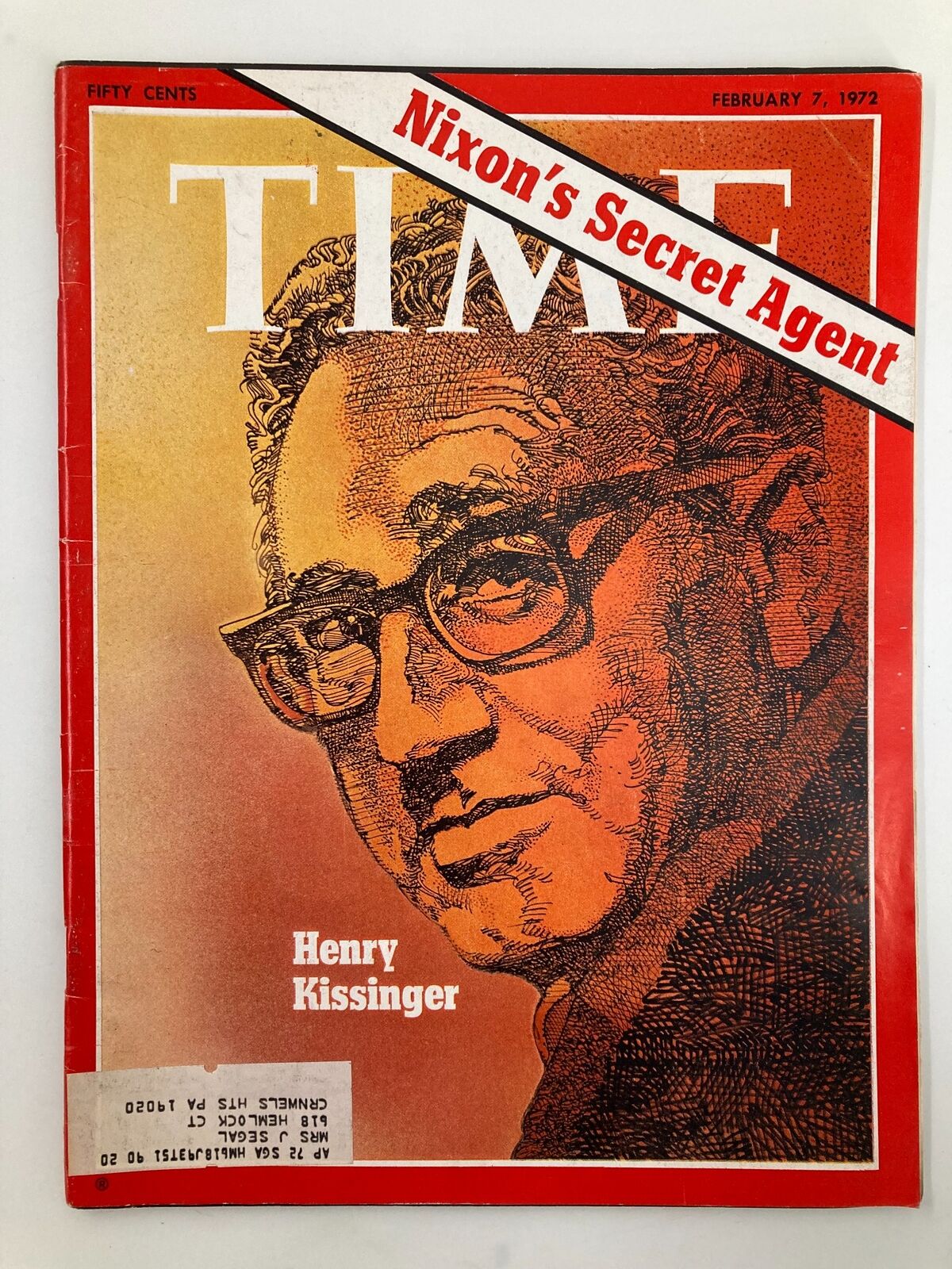 VTG Time Magazine February 7 1972 Henry Kissinger & Richard Nixon