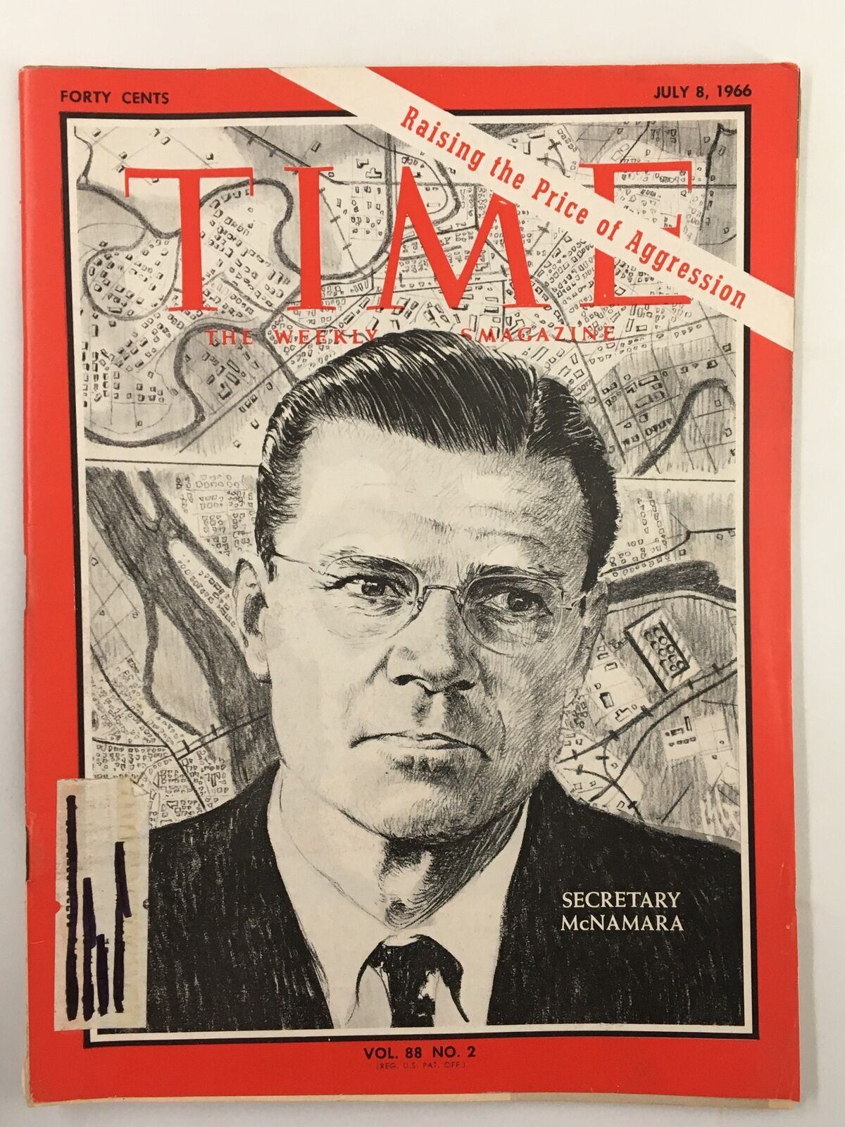 VTG Time Magazine July 8 1966 Vol 88 #2 Secretary Robert McNamara