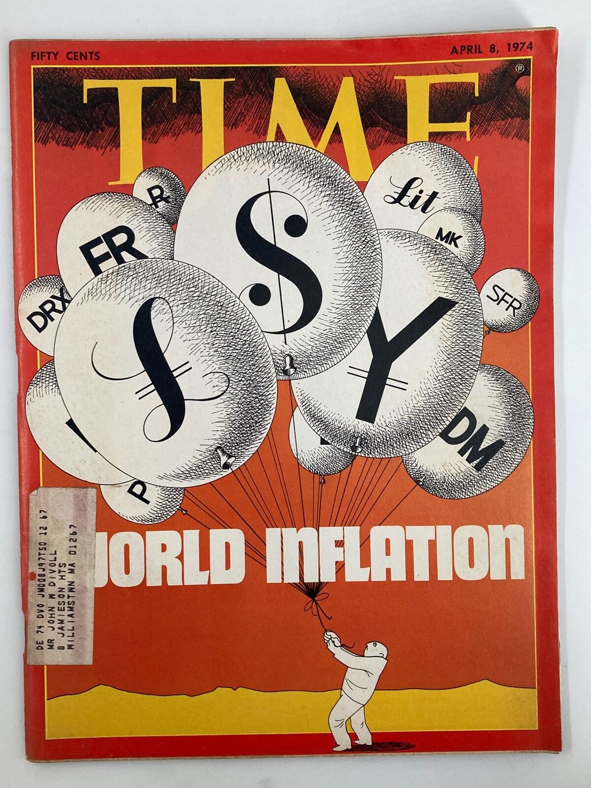 VTG Time Magazine April 8 1974 The World Inflation