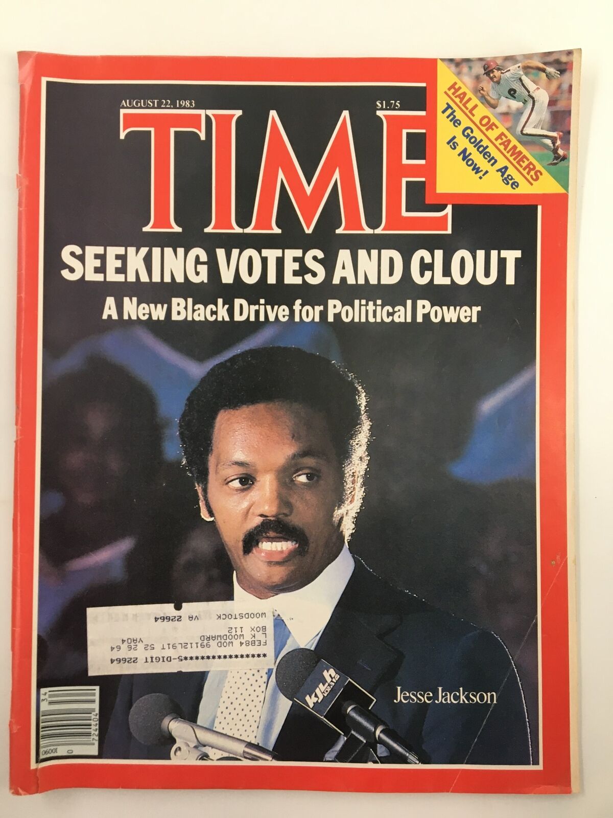 VTG Time Magazine August 22 1983 Jesse Jackson Seeking Votes and Clout