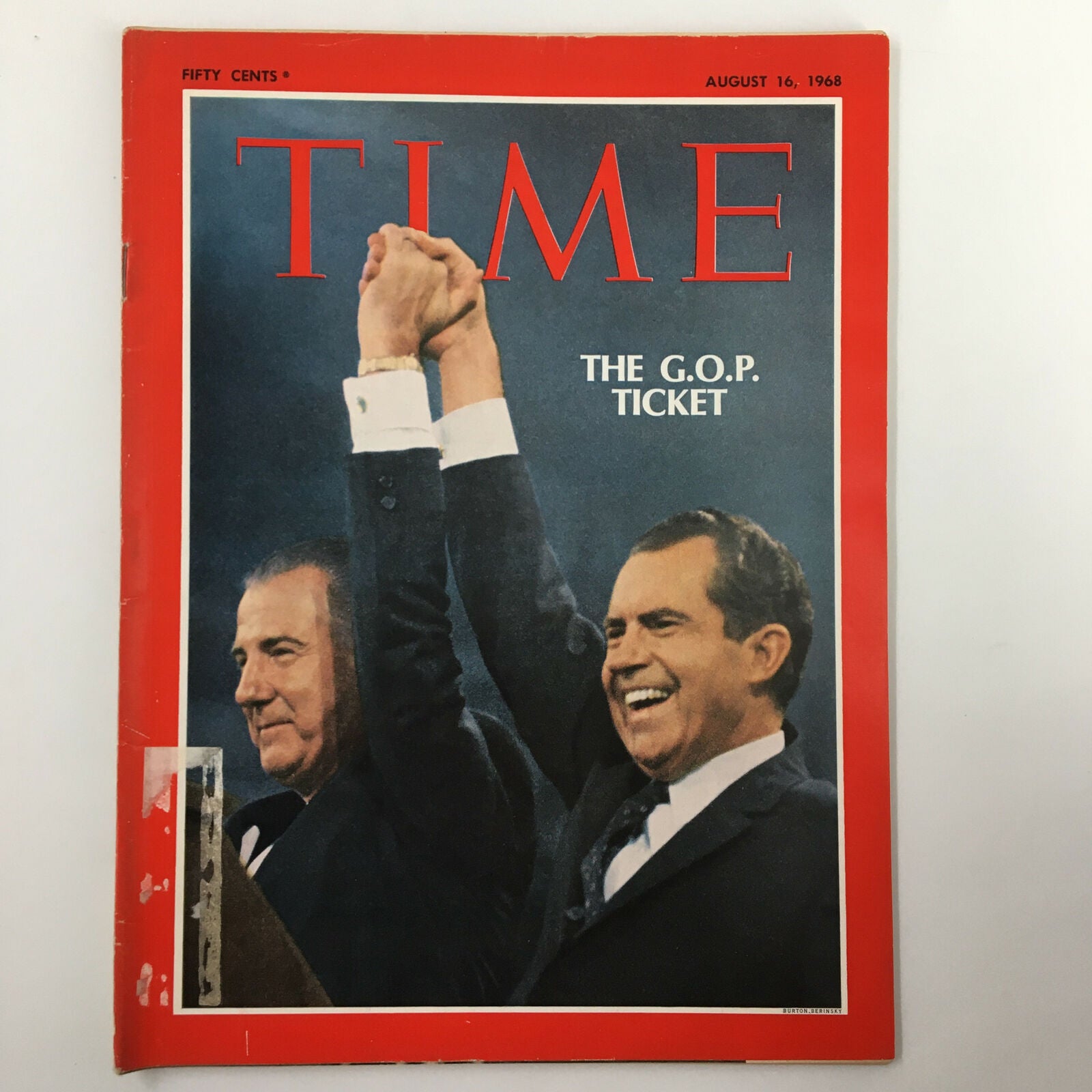 VTG Time Magazine August 16 1968 Vol. 92 No. 7 Spiro Agnew & Richard Nixon