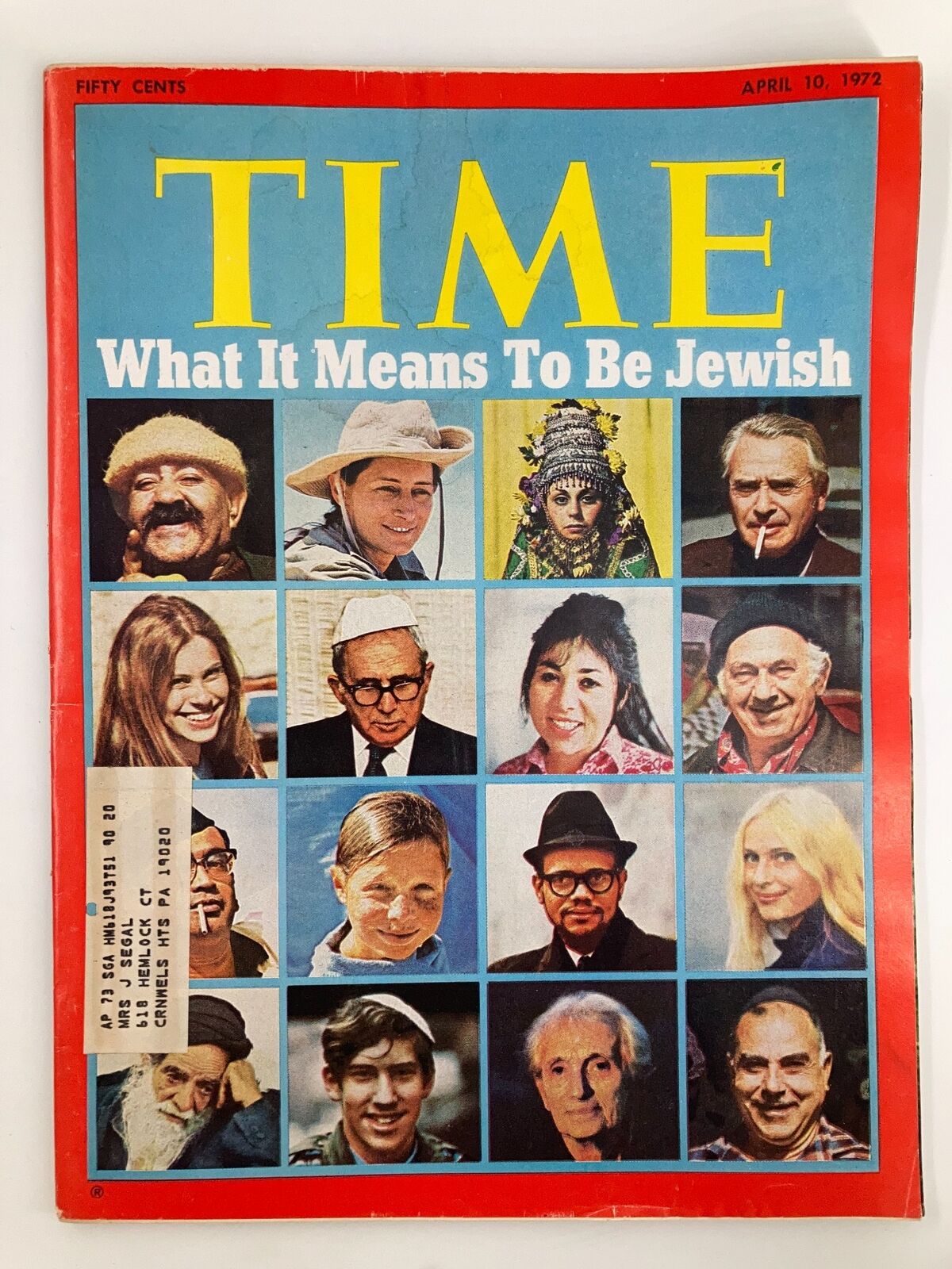 VTG Time Magazine April 10 1972 What It Means To Be Jewish?