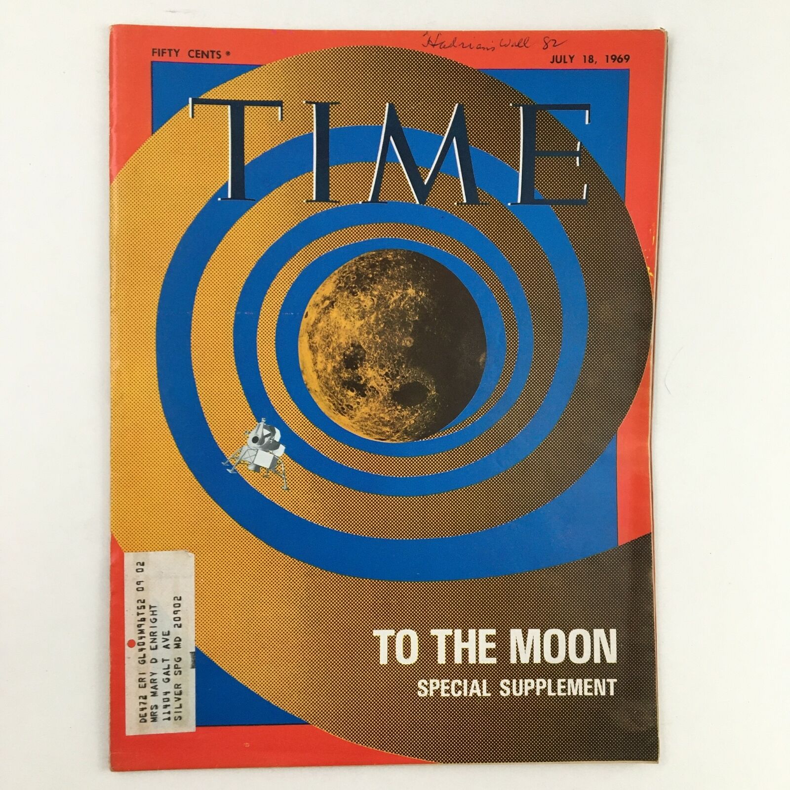 Time Magazine July 18 1969 Lunar Exploration To The Moon Special Supplement